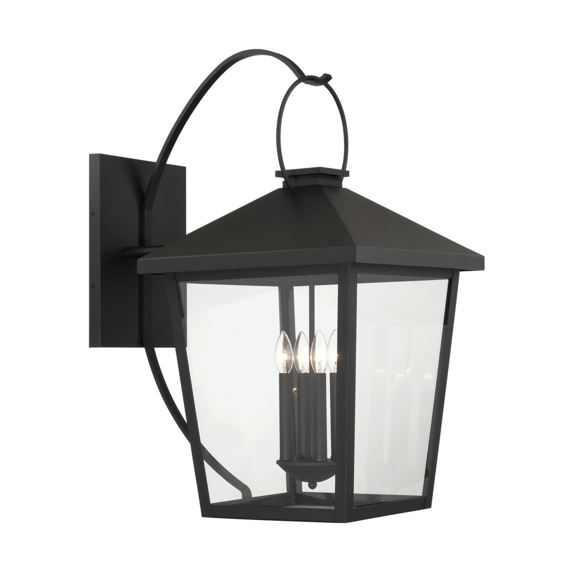 Parkside 32" 4-Light Outdoor Wall Sconce, Sand Coal Finish - Bees Lighting