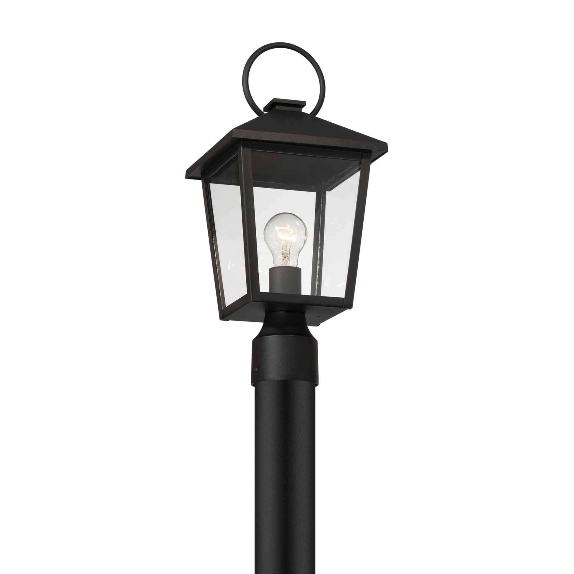 Parkside 17" Outdoor Post Mount, Sand Coal Finish - Bees Lighting