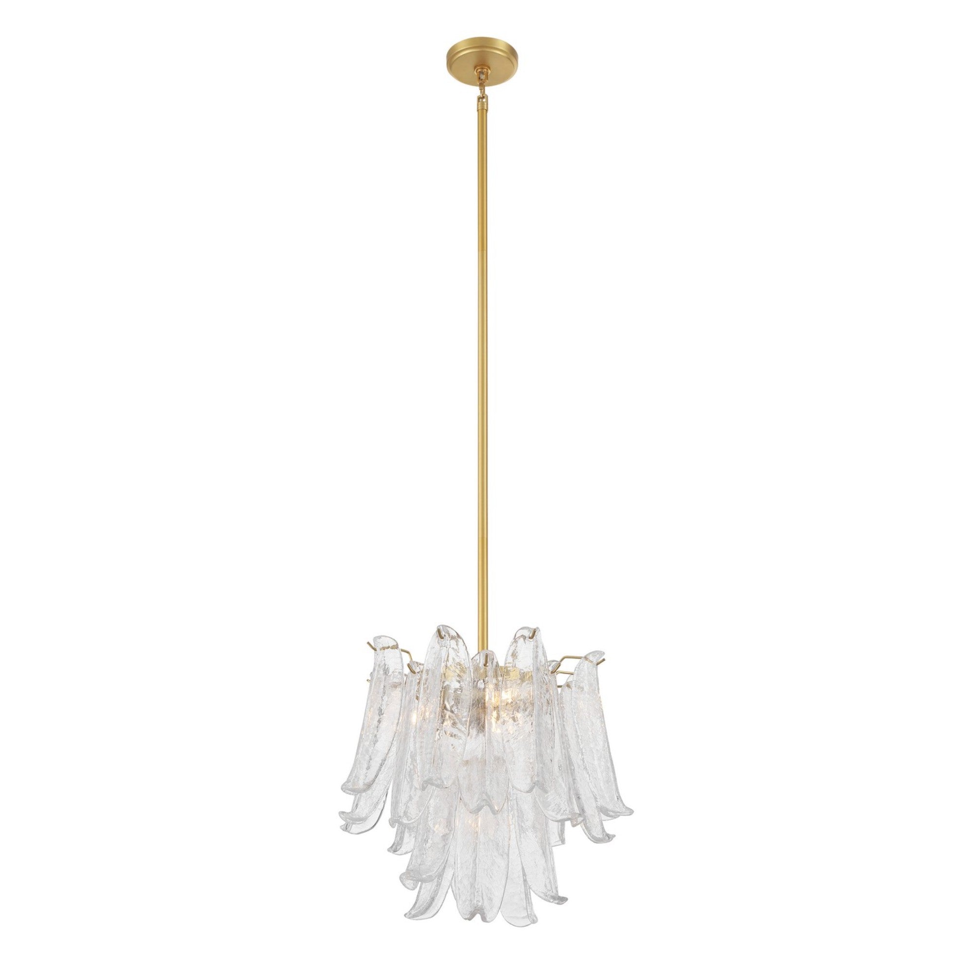 Regent 18" 4-Light Chandelier, Legacy Brass with White Glass Finish - Bees Lighting