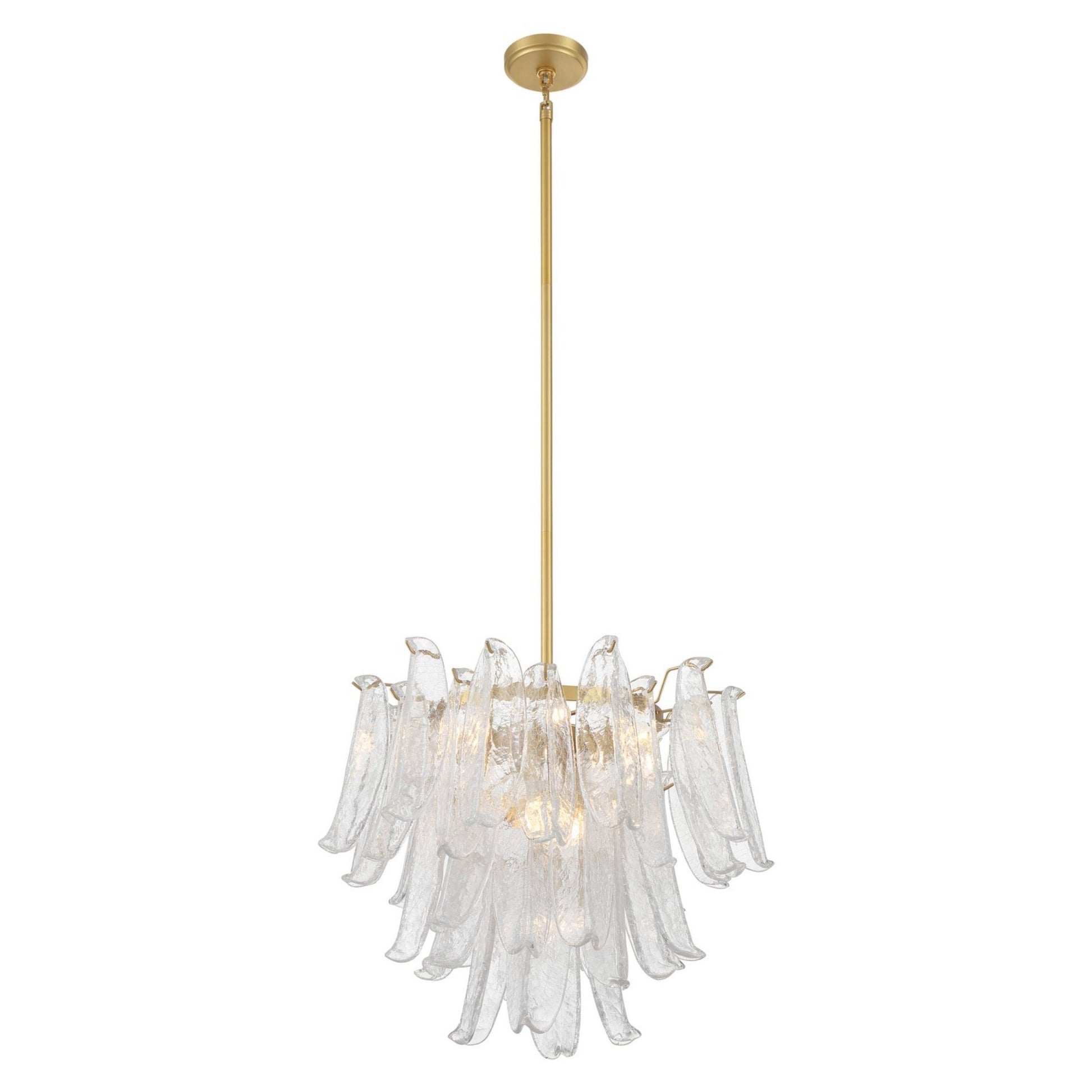 Regent 23" 9-Light Chandelier, Legacy Brass with White Glass Finish - Bees Lighting