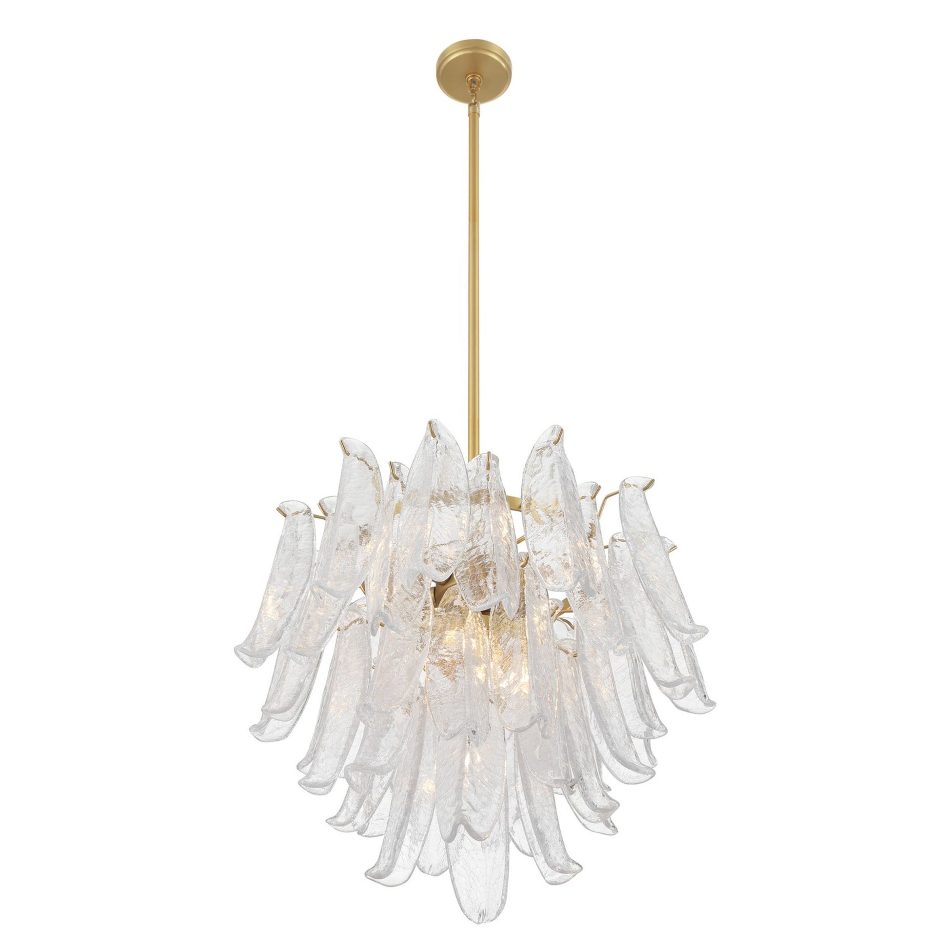 Regent 23" 9-Light Chandelier, Legacy Brass with White Glass Finish - Bees Lighting