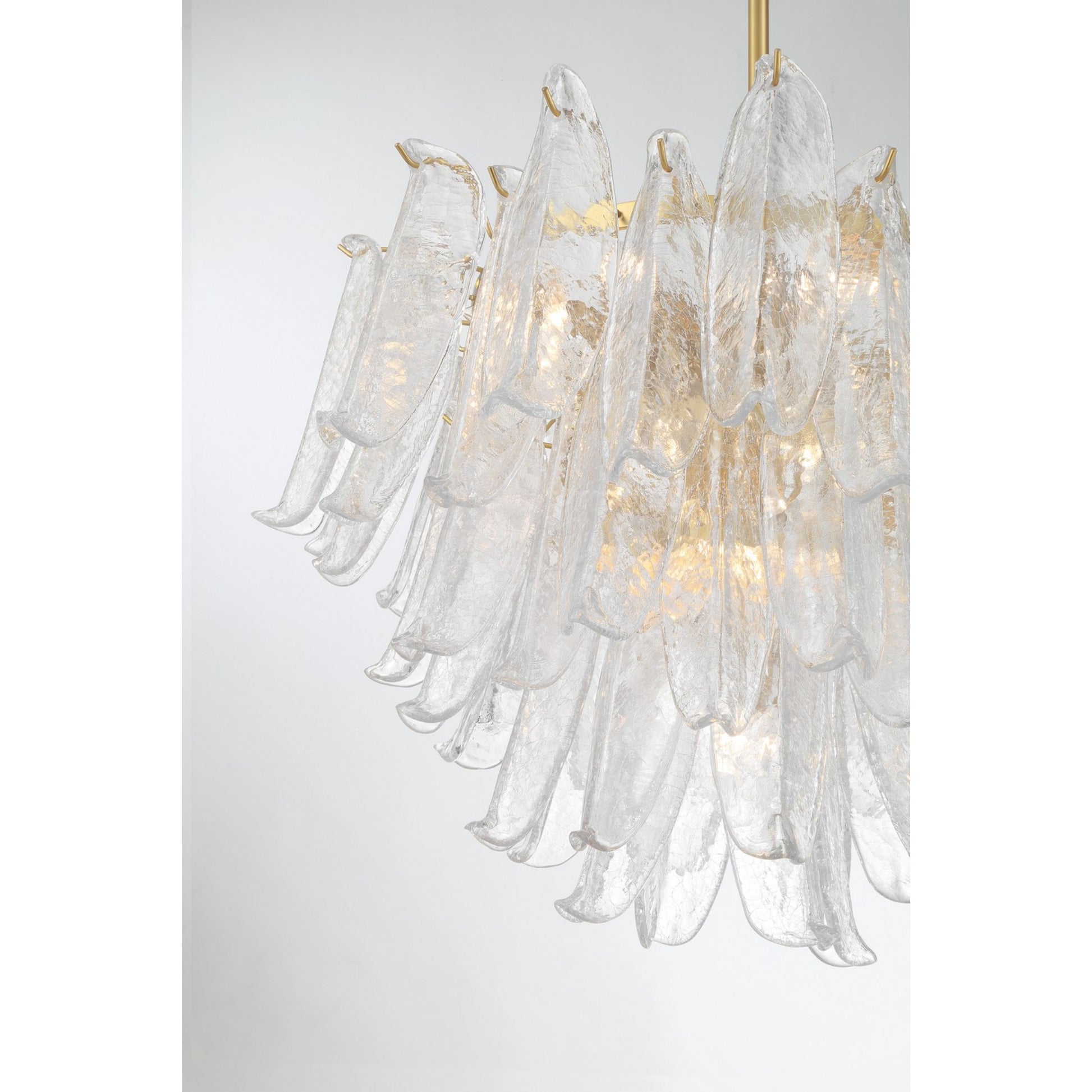 Regent 28" 13-Light Chandelier, Legacy Brass with White Glass Finish - Bees Lighting