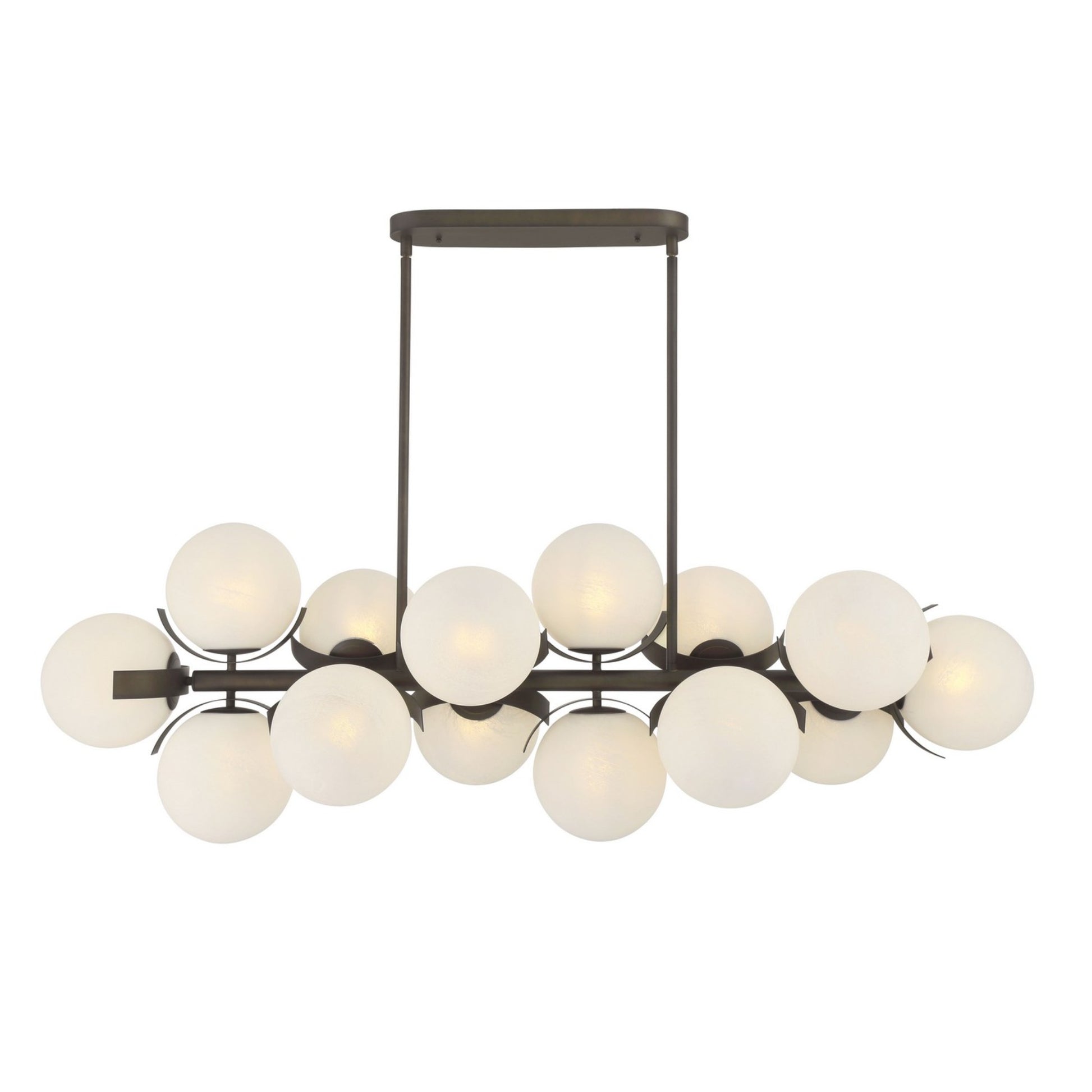 Vino 57" 14-Light Island Light, Dark Bronze Finish - Bees Lighting