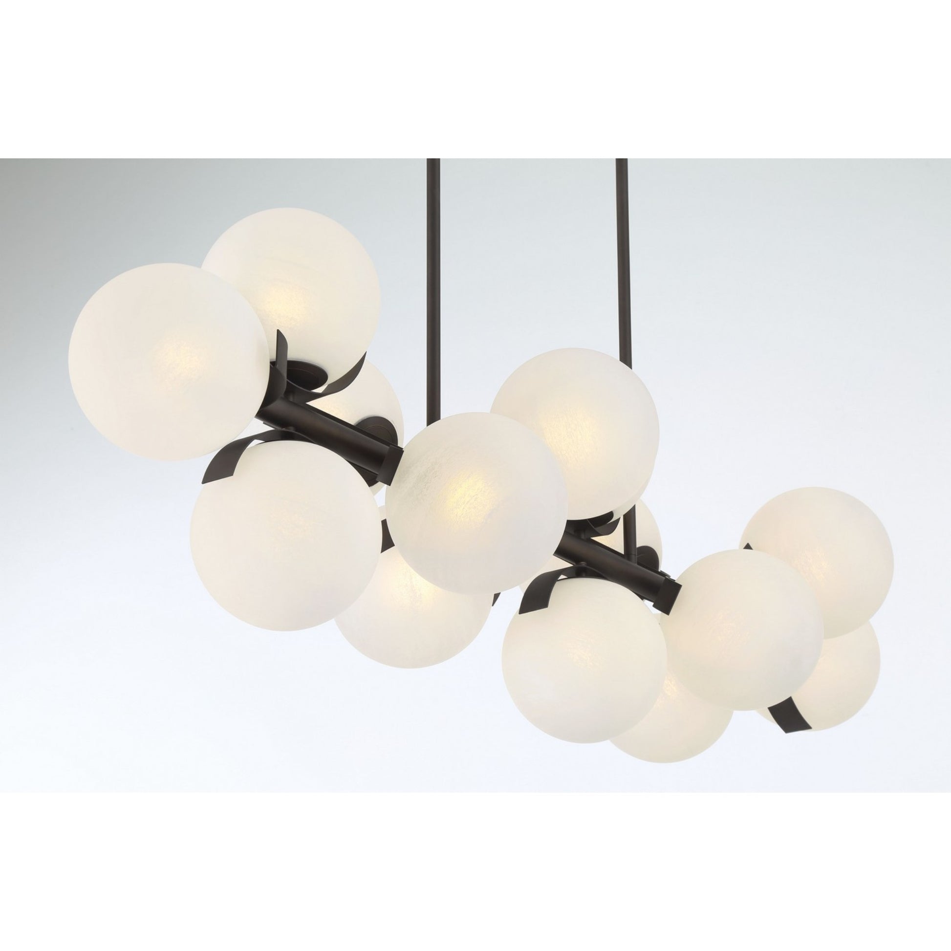 Vino 57" 14-Light Island Light, Dark Bronze Finish - Bees Lighting