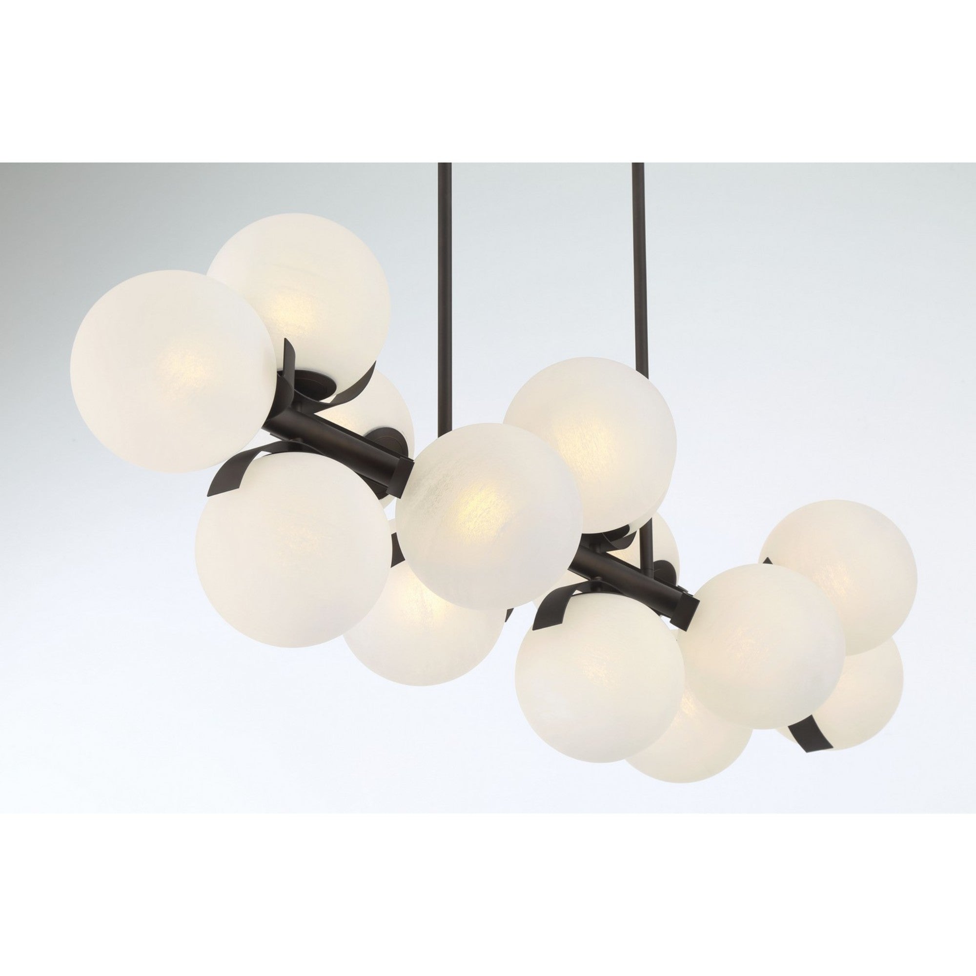 Vino 57" 14-Light Island Light, Dark Bronze Finish - Bees Lighting