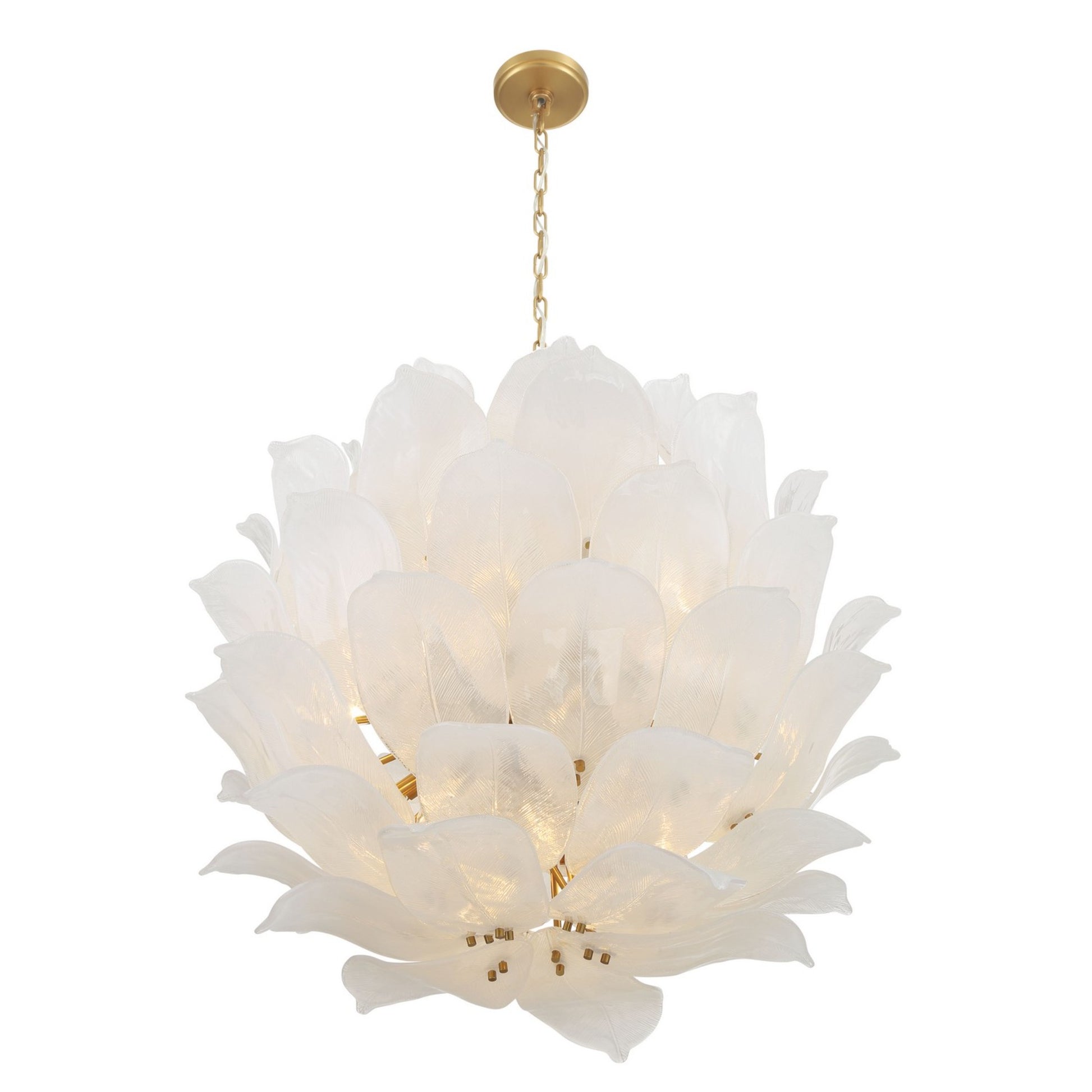 Orchid 37" 24-Light Pendant, Legacy Brass Finish - Bees Lighting
