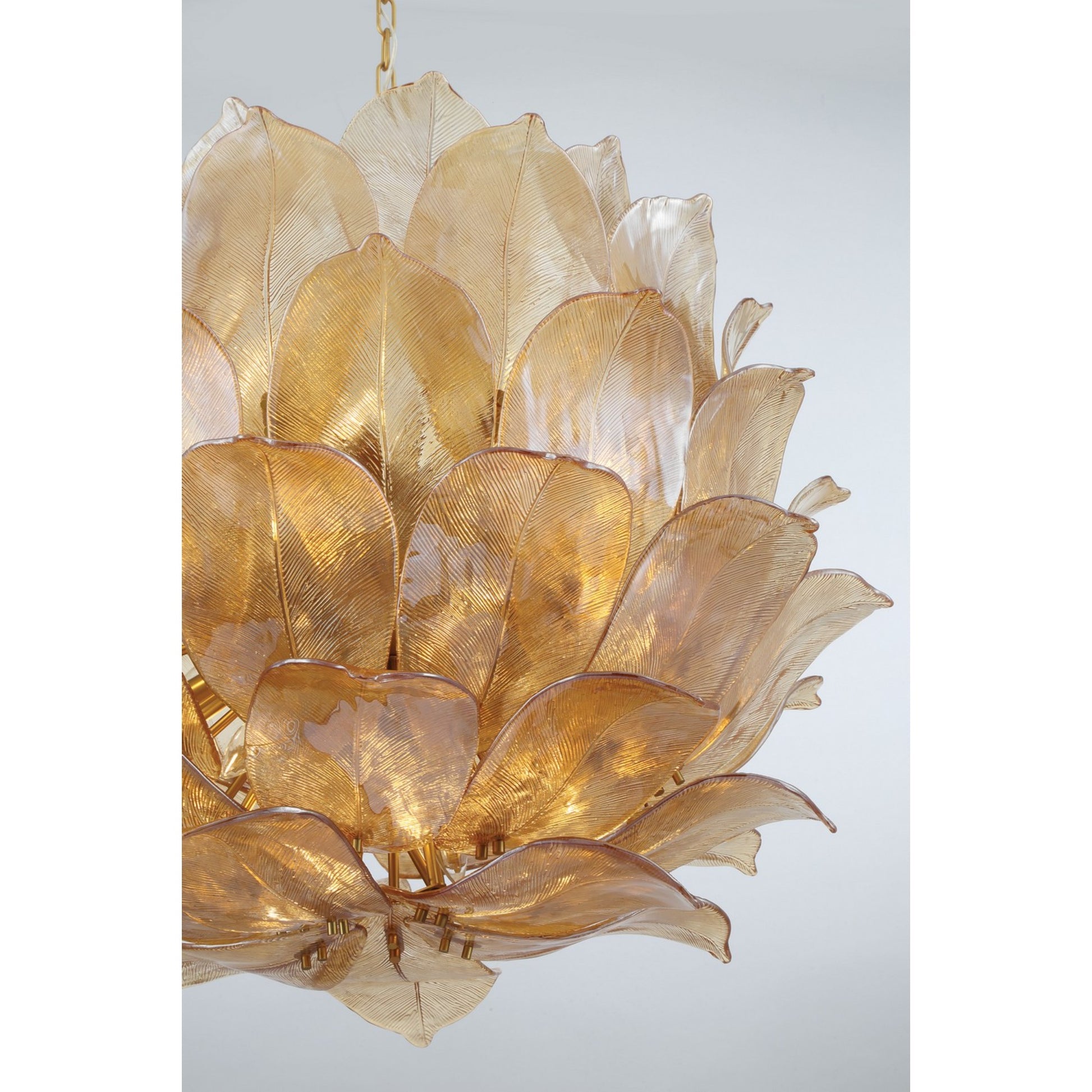 Orchid 36" 24-Light Pendant, Legacy Brass Finish - Bees Lighting