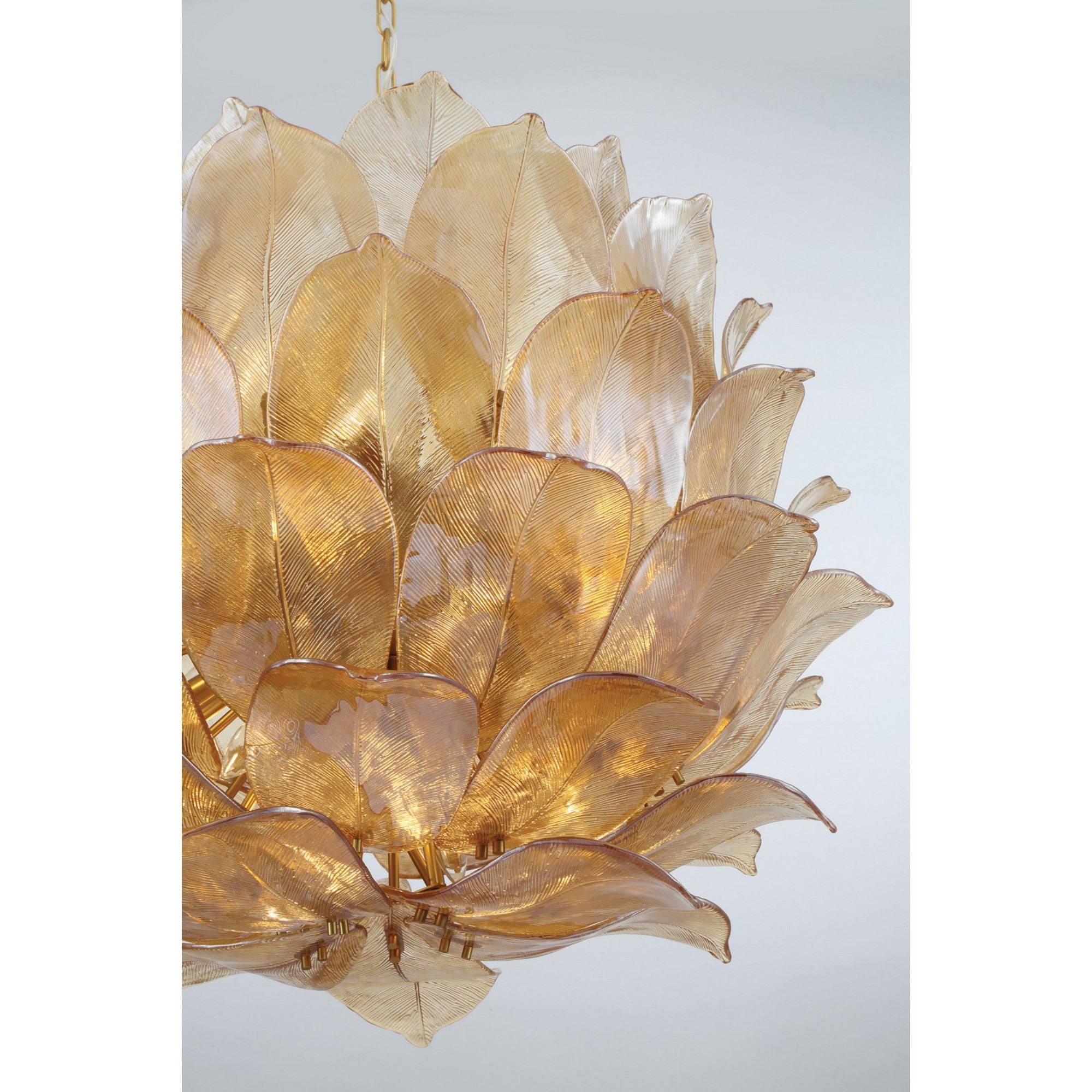 Orchid 36" 24-Light Pendant, Legacy Brass Finish - Bees Lighting