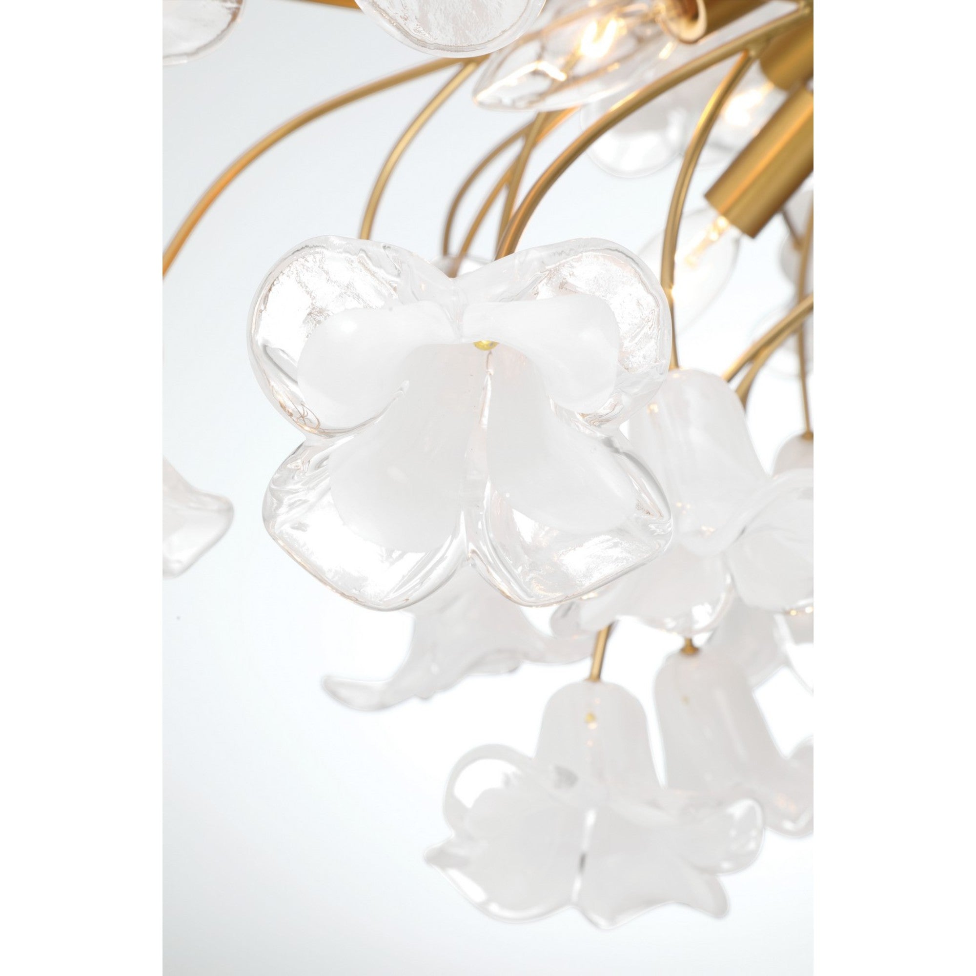 Bloome 29" 6-Light Chandelier, Legacy Brass Finish - Bees Lighting