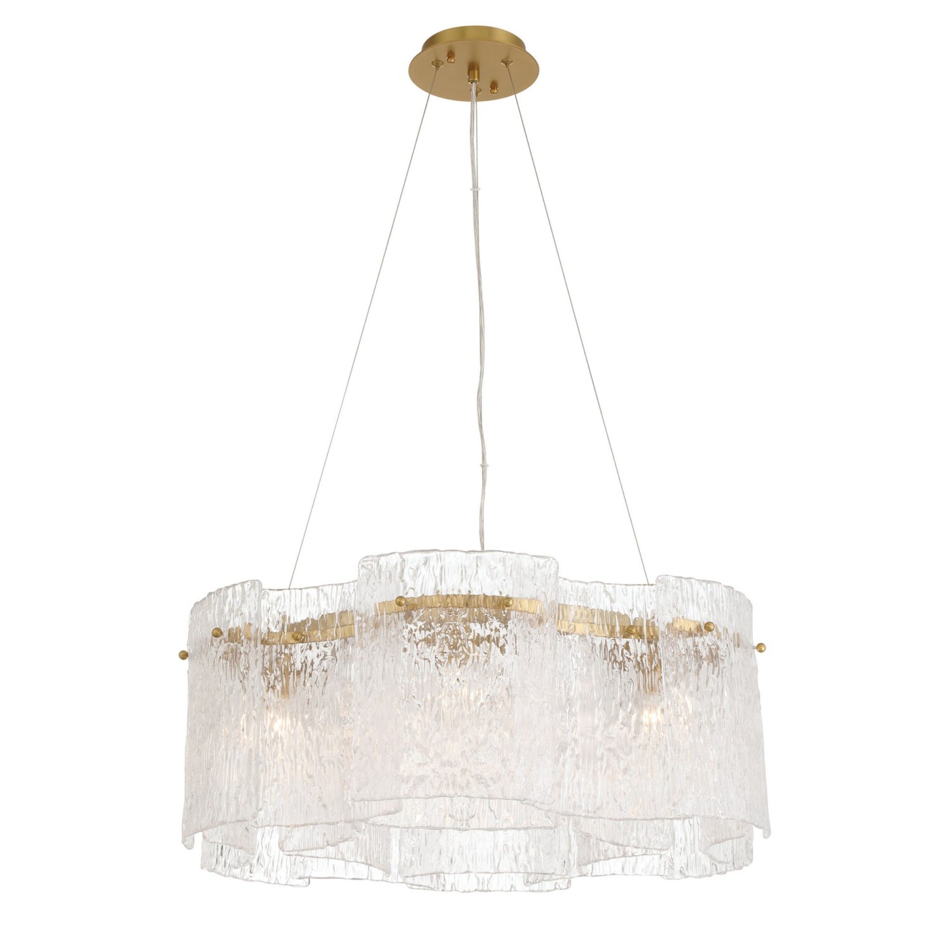 Brookstreet 30" 6-Light Pendant, Legacy Brass Finish - Bees Lighting