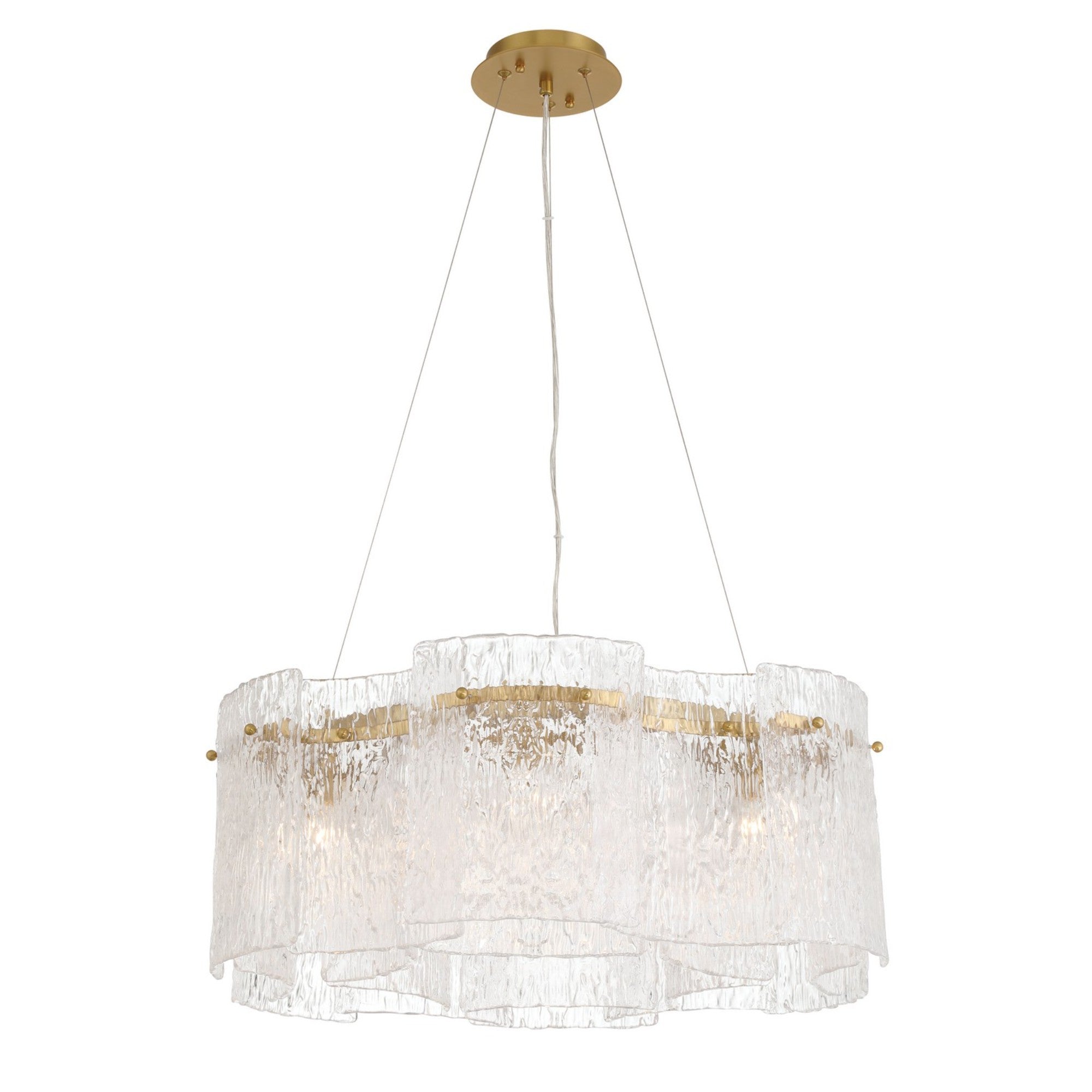 Brookstreet 30" 6-Light Pendant, Legacy Brass Finish - Bees Lighting