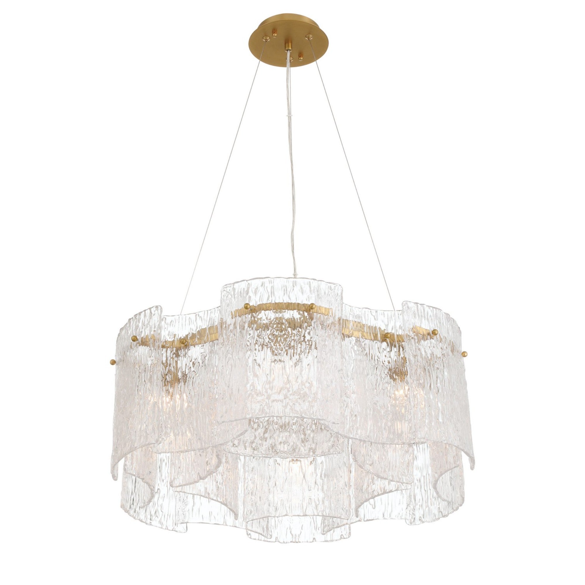 Brookstreet 30" 6-Light Pendant, Legacy Brass Finish - Bees Lighting
