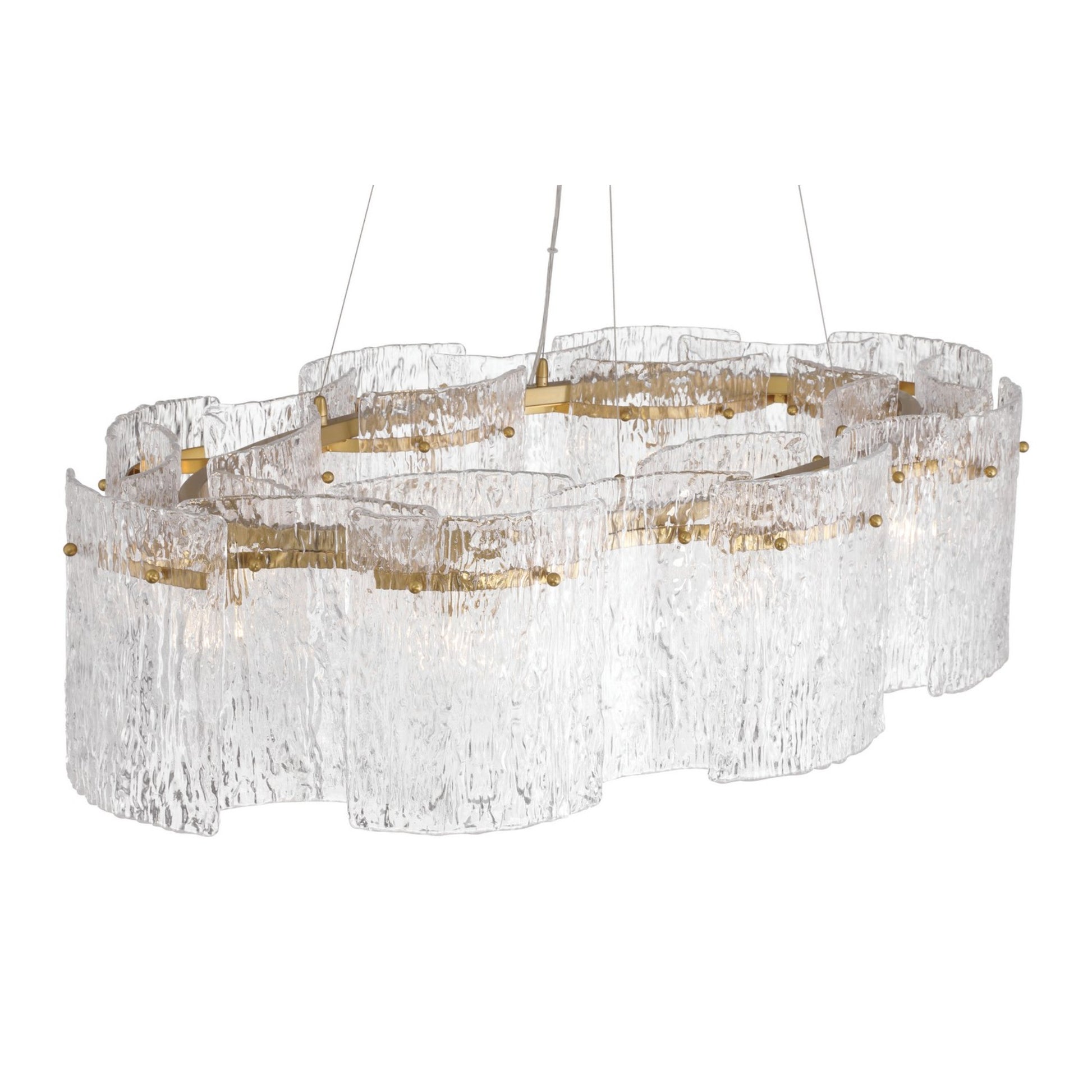 Brookstreet 43" 8-Light Pendant, Legacy Brass Finish - Bees Lighting