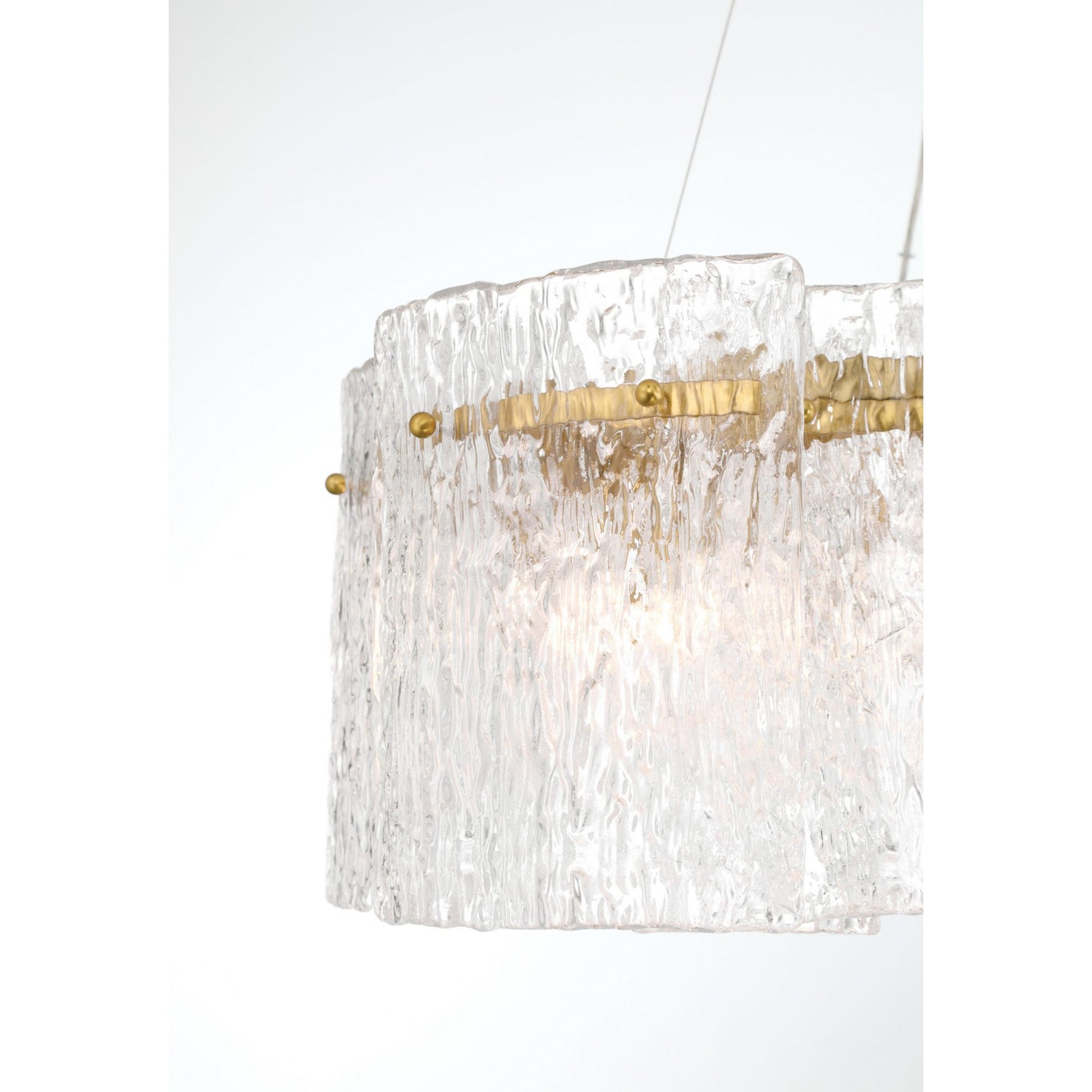 Brookstreet 43" 8-Light Pendant, Legacy Brass Finish - Bees Lighting