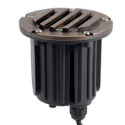 12V Landscape In-Ground Light with Rock Guard Brass