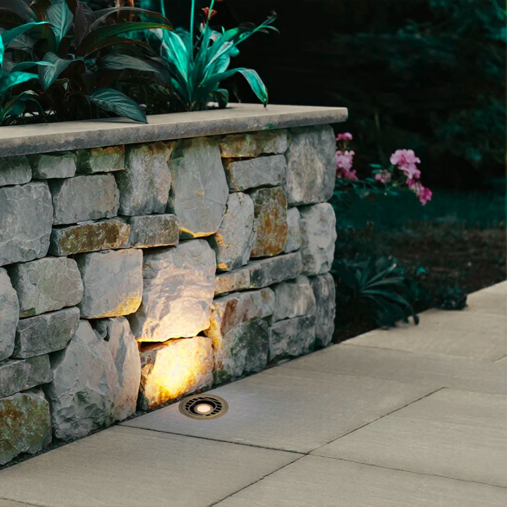 12V Landscape In-Ground Light  Brass