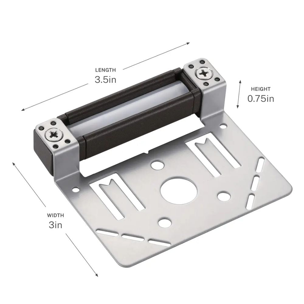 12V hardscape LED light dimensions: 3in W, 3.5in L, 0.75in H