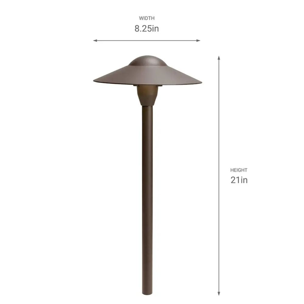 Kichler LED Retrofit 21" Path Light in Textured Architectural Bronze