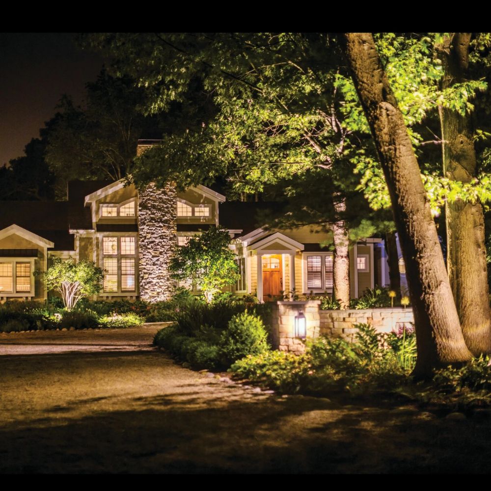 12V Side Throw Landscape In-Ground Light Brass