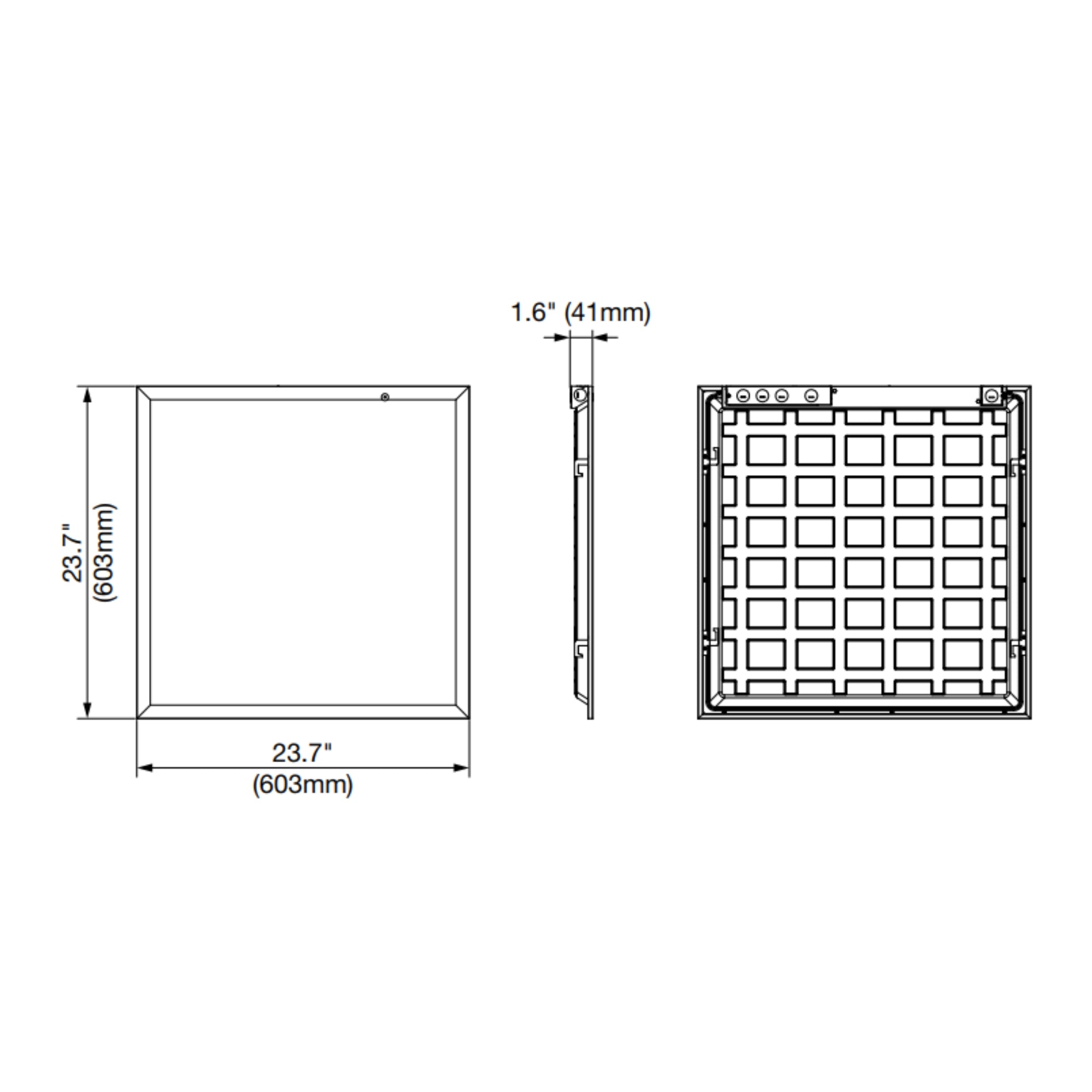 2x2 LED Flat Panel Light, 22W, 3000 Lumens, 35K/40K/50K, 120-277V, Pack of 2 - Bees Lighting
