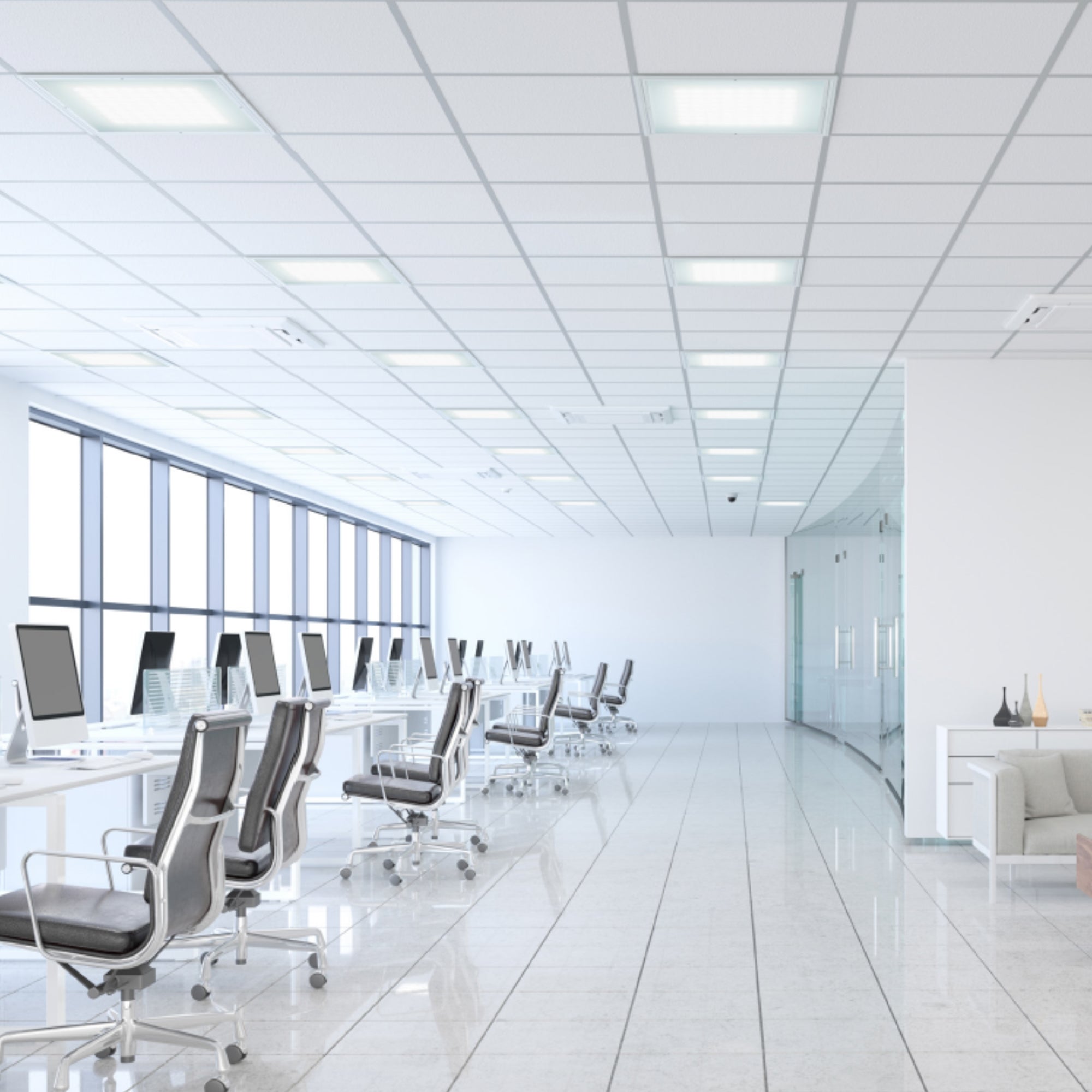 2x4 LED Flat Panel Light, 27W, 3750 Lumens, 35K/40K/50K, 120-277V