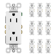 radiant 15A Tamper-Resistant Outlet, White, 10-Pack