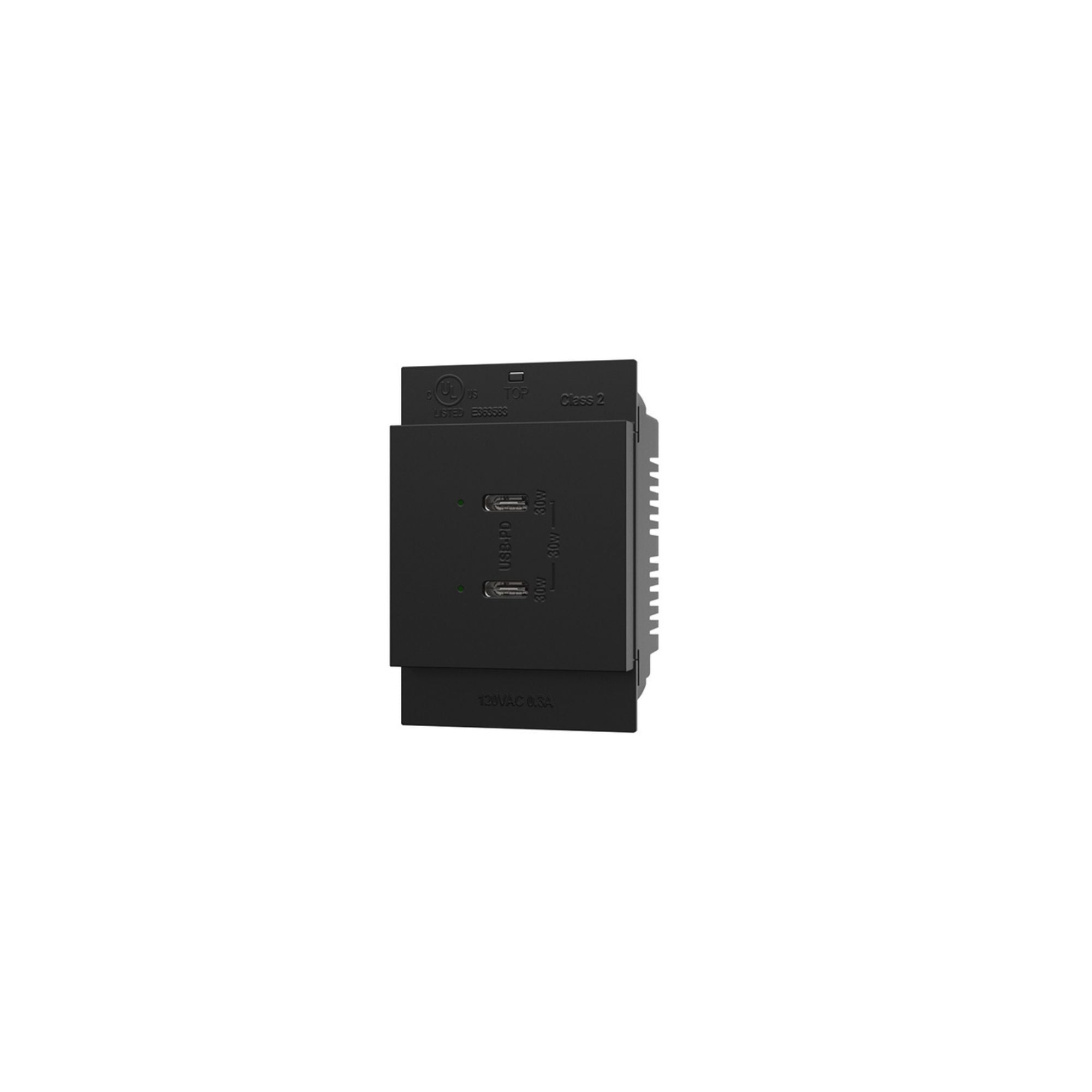 Legrand ARUSB30PDG4 Adorne 30W Dual USB Type C Outlet Module, Graphite