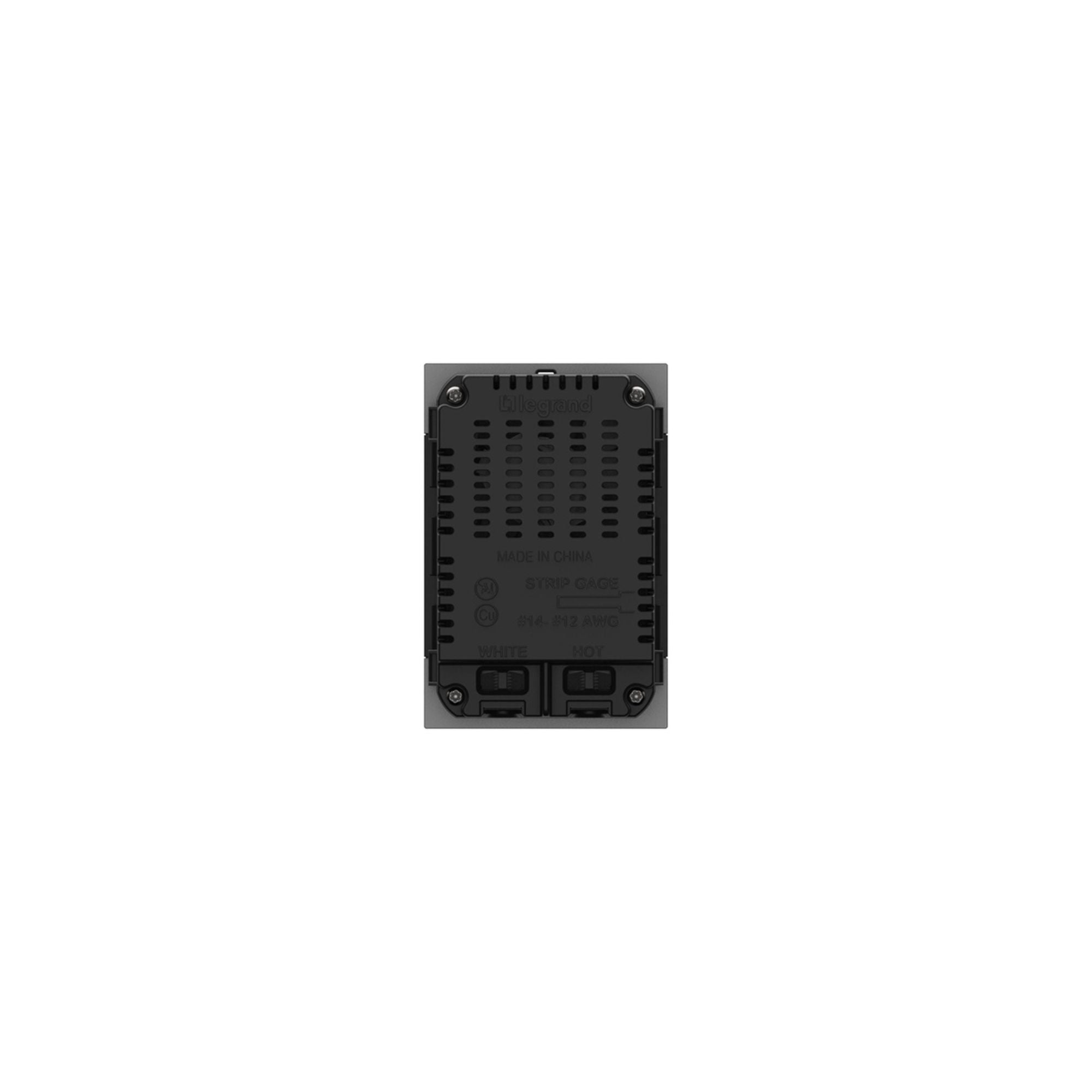 Legrand ARUSB30PDM4 Adorne 30W Dual USB Type C Outlet Module, Magnesium