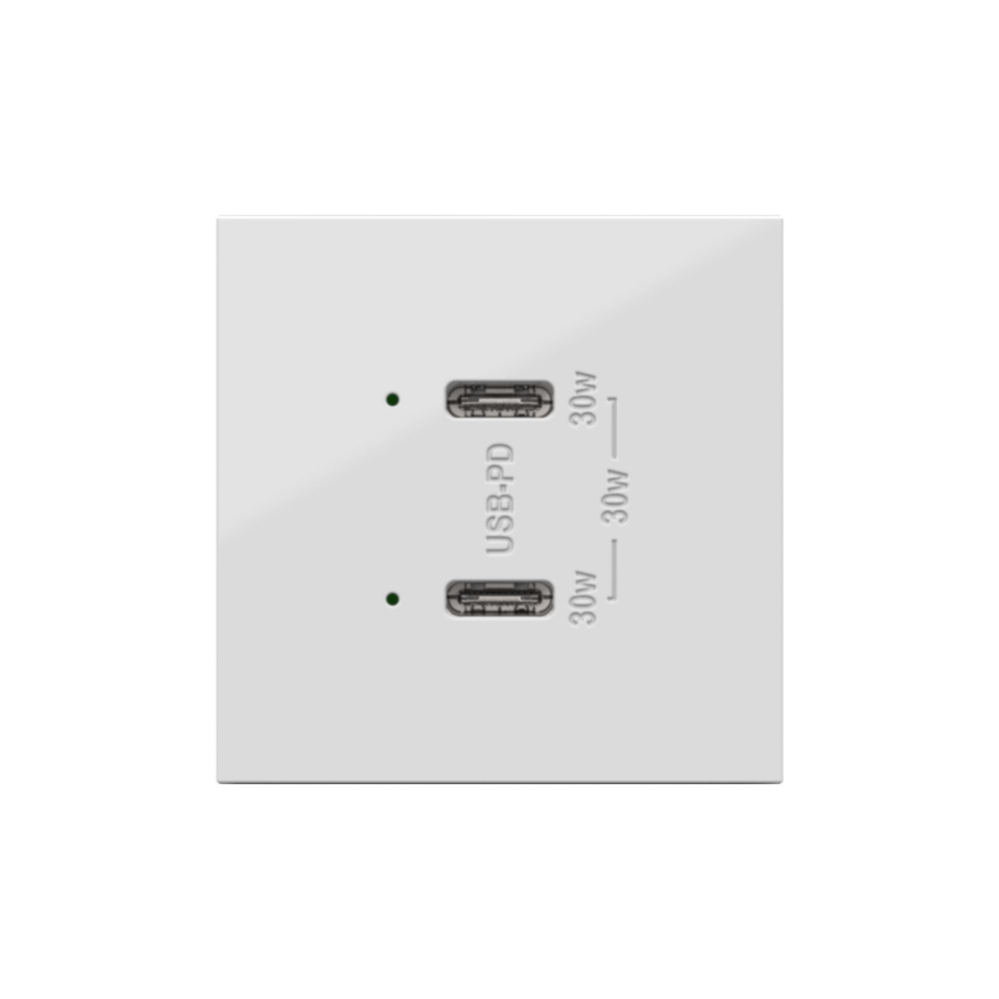 Legrand ARUSB30PDW4 adorne 30W Dual USB Type C Outlet Module, White