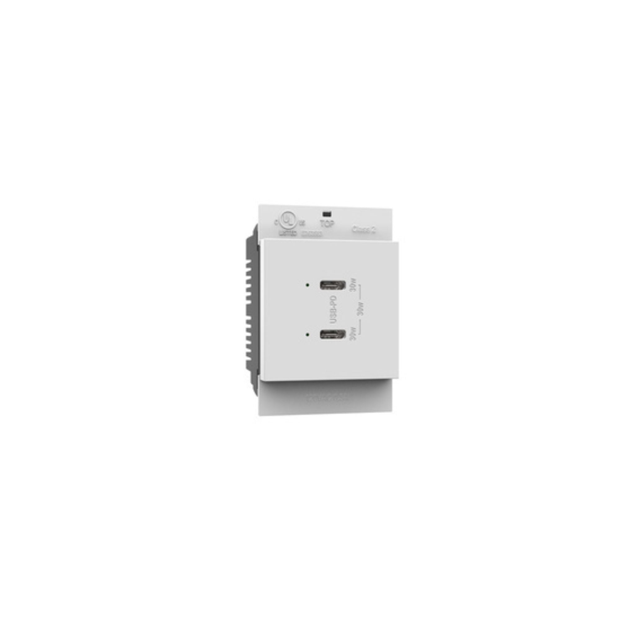 Legrand ARUSB30PDW4 adorne 30W Dual USB Type C Outlet Module, White