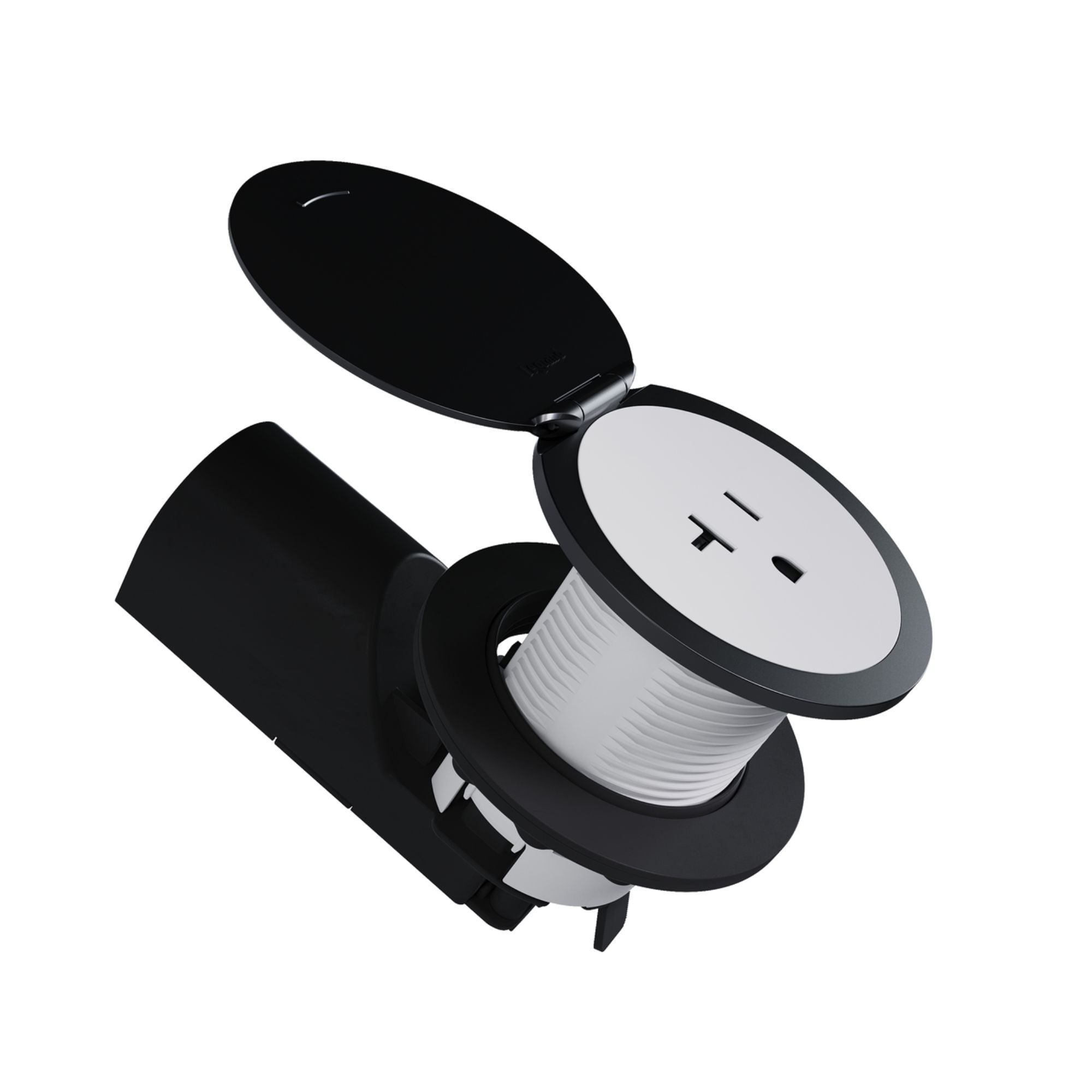 Legrand Pass & Seymour CP498LBK Kitchen Countertop Outlet Lid - Matte Black