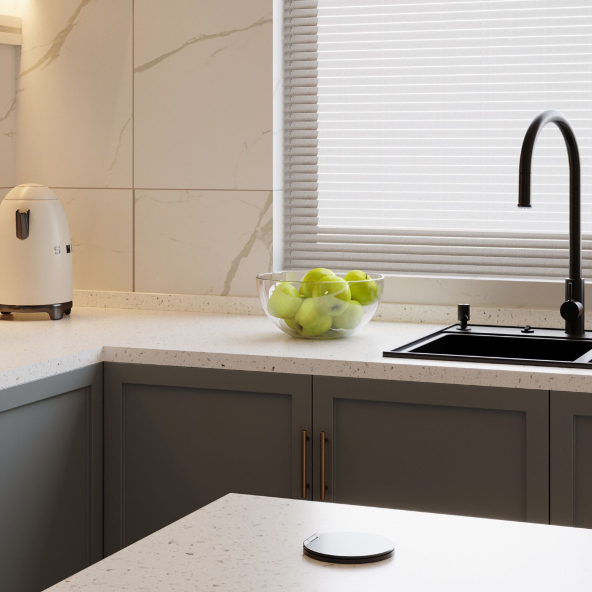 Legrand Pass & Seymour CP498LBK Kitchen Countertop Outlet Lid - Matte Black