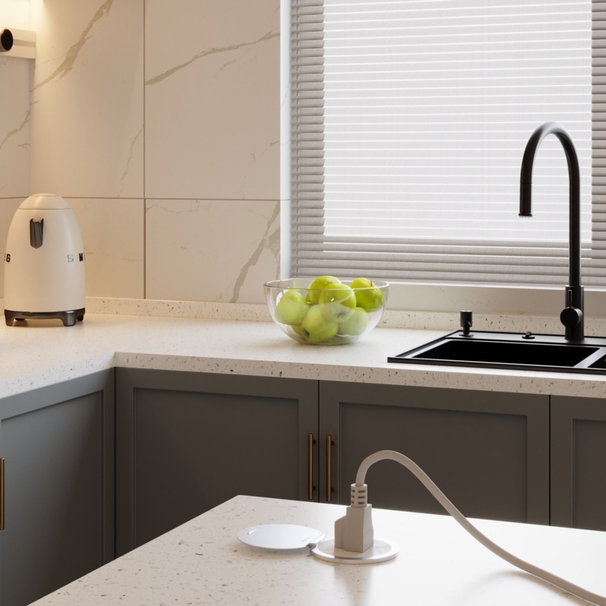 Legrand Pass & Seymour CP498LSS Kitchen Countertop Outlet Lid - Stainless Steel