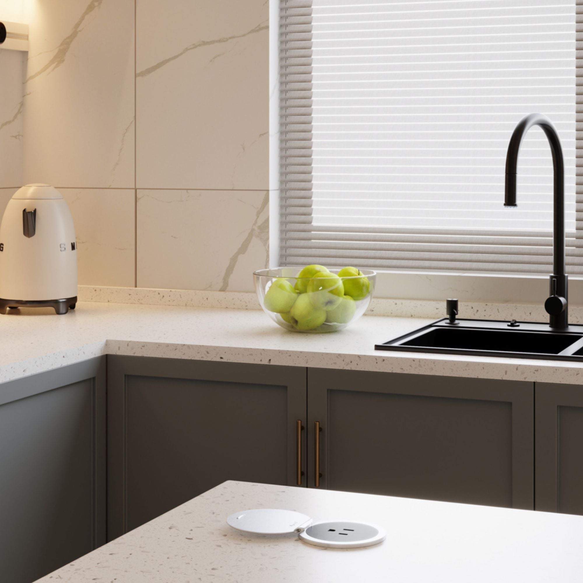 Legrand Pass & Seymour CP498LSS Kitchen Countertop Outlet Lid - Stainless Steel