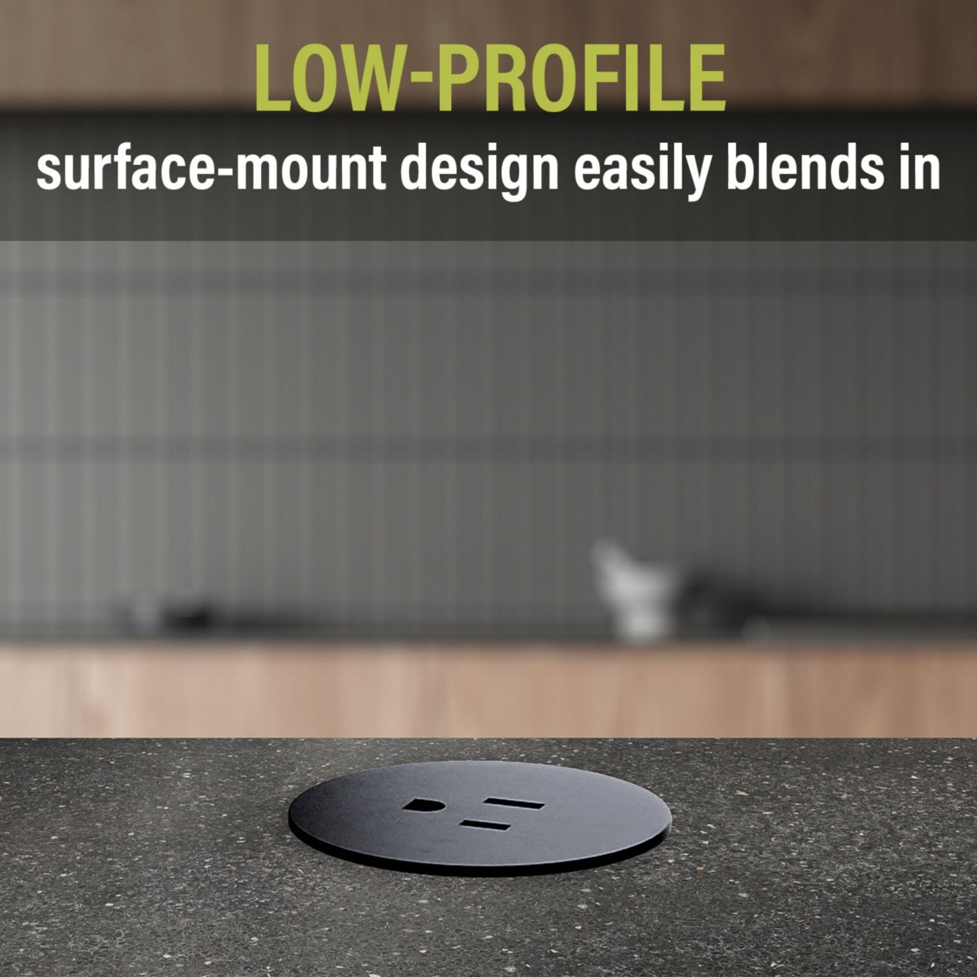 Legrand Pass & Seymour CP498TR15BK 15A Tamper-Resistant Kitchen Countertop Outlet - Matte Black