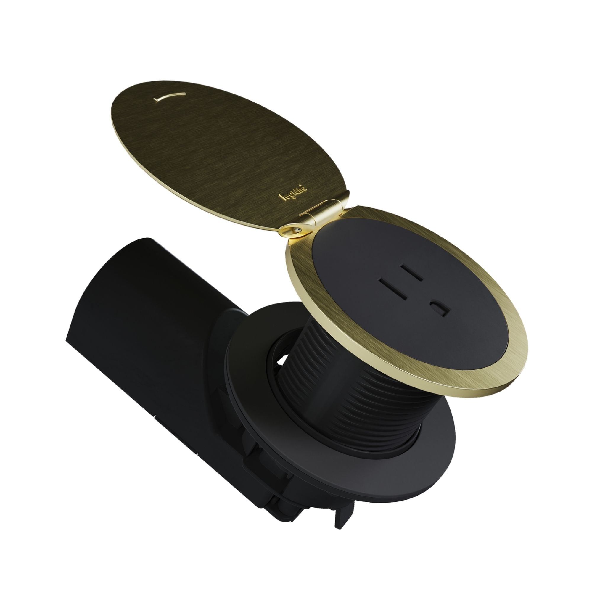 Pass & Seymour CP498TR15BK 15A Tamper-Resistant Kitchen Countertop Outlet, Matte Black
