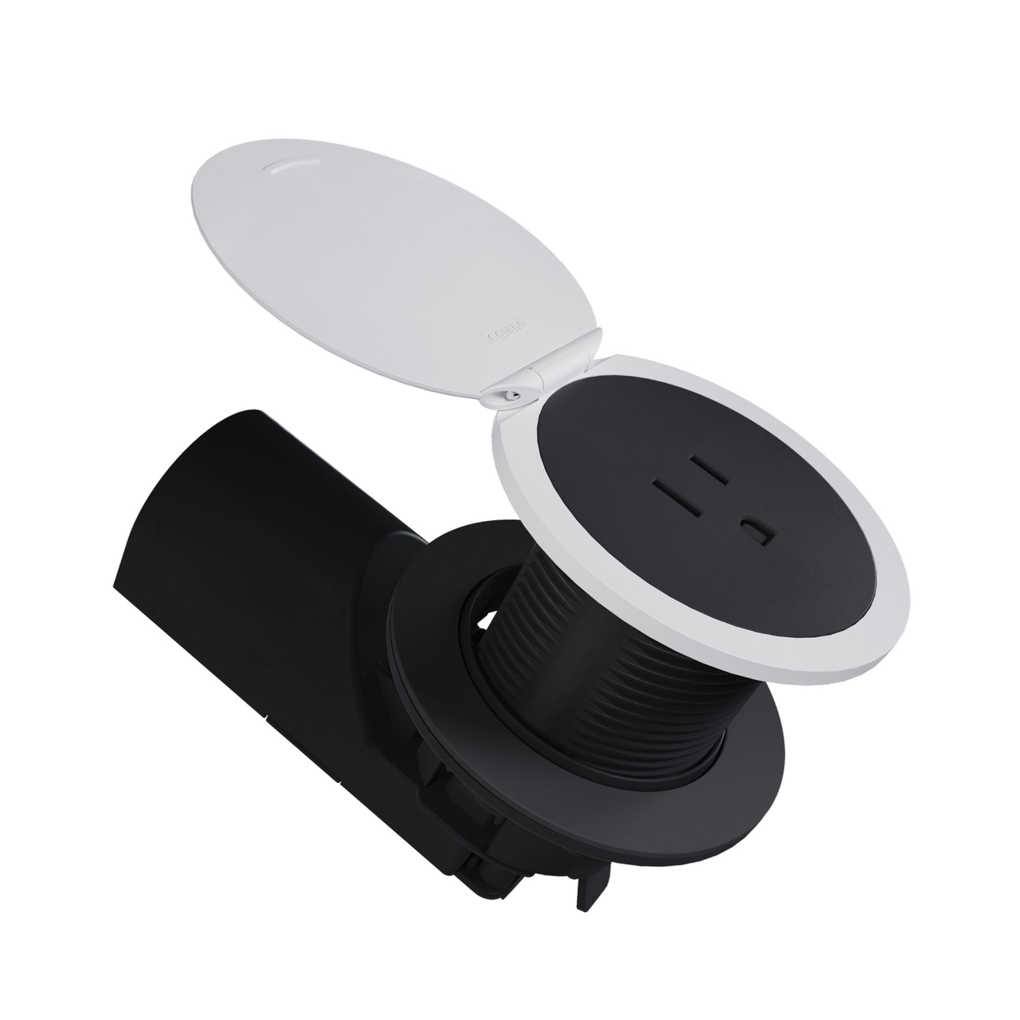 Pass & Seymour CP498TR15BK 15A Tamper-Resistant Kitchen Countertop Outlet, Matte Black