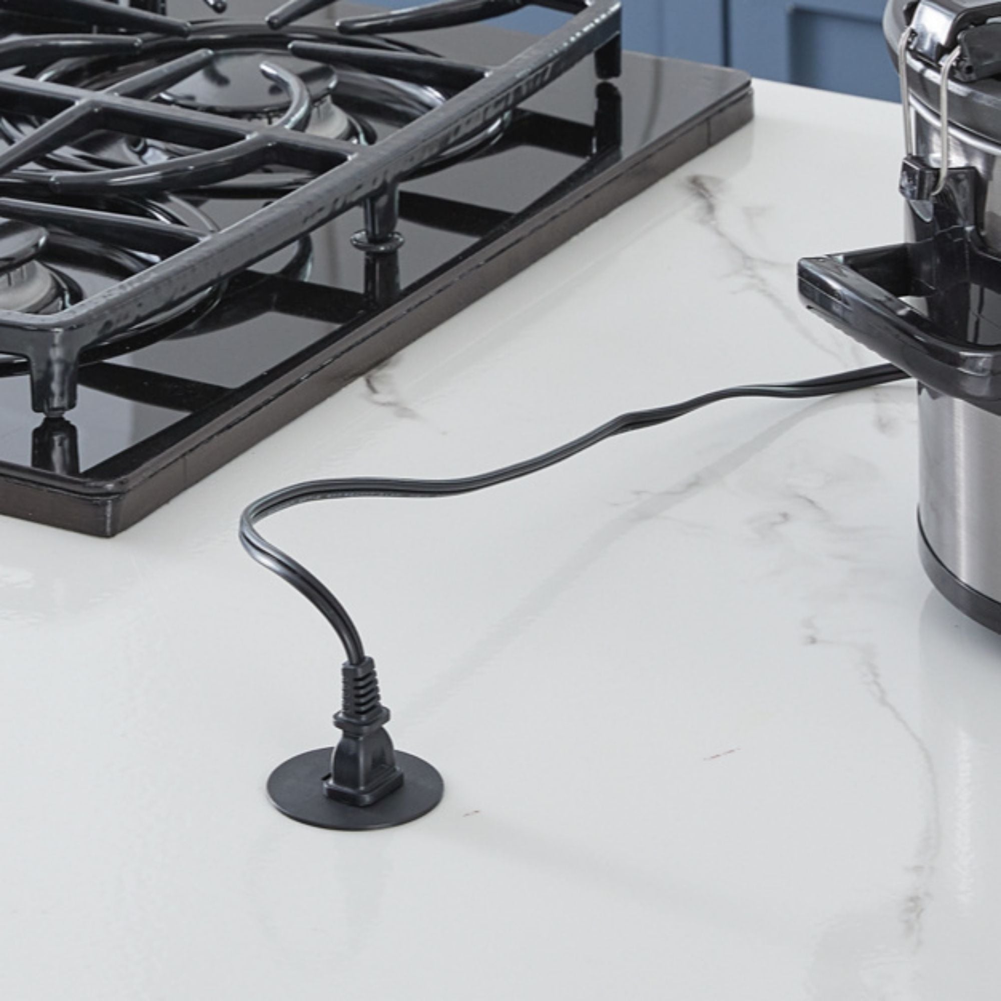 Pass & Seymour CP498TR15BK 15A Tamper-Resistant Kitchen Countertop Outlet, Matte Black