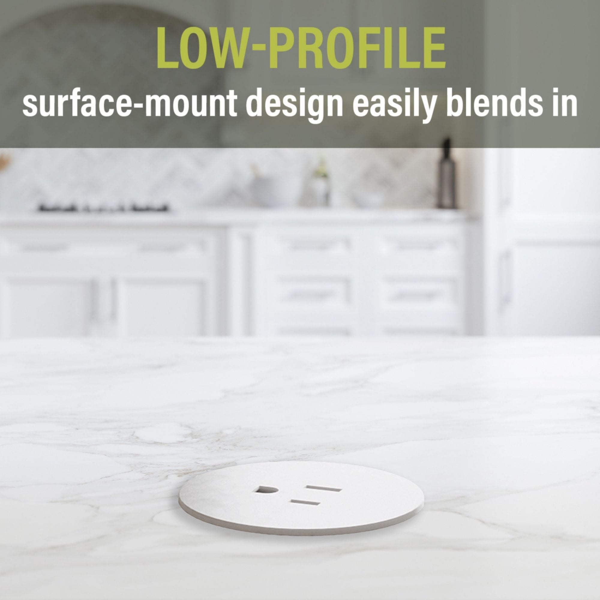 Legrand Pass & Seymour CP498TR15W 15A Tamper-Resistant Kitchen Countertop Outlet - Matte White