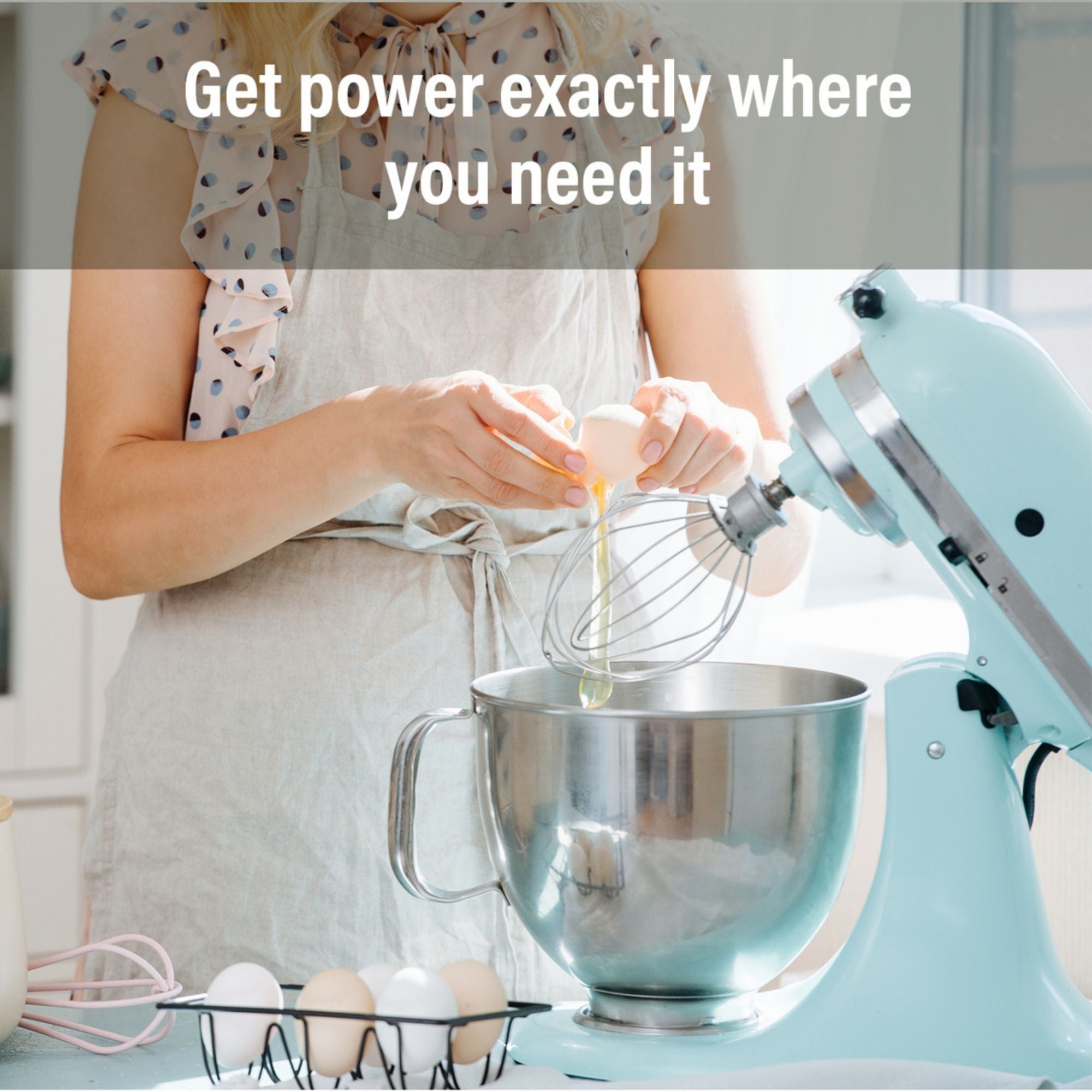Pass & Seymour CP498TR15W 15A Tamper-Resistant Kitchen Countertop Outlet, Matte White