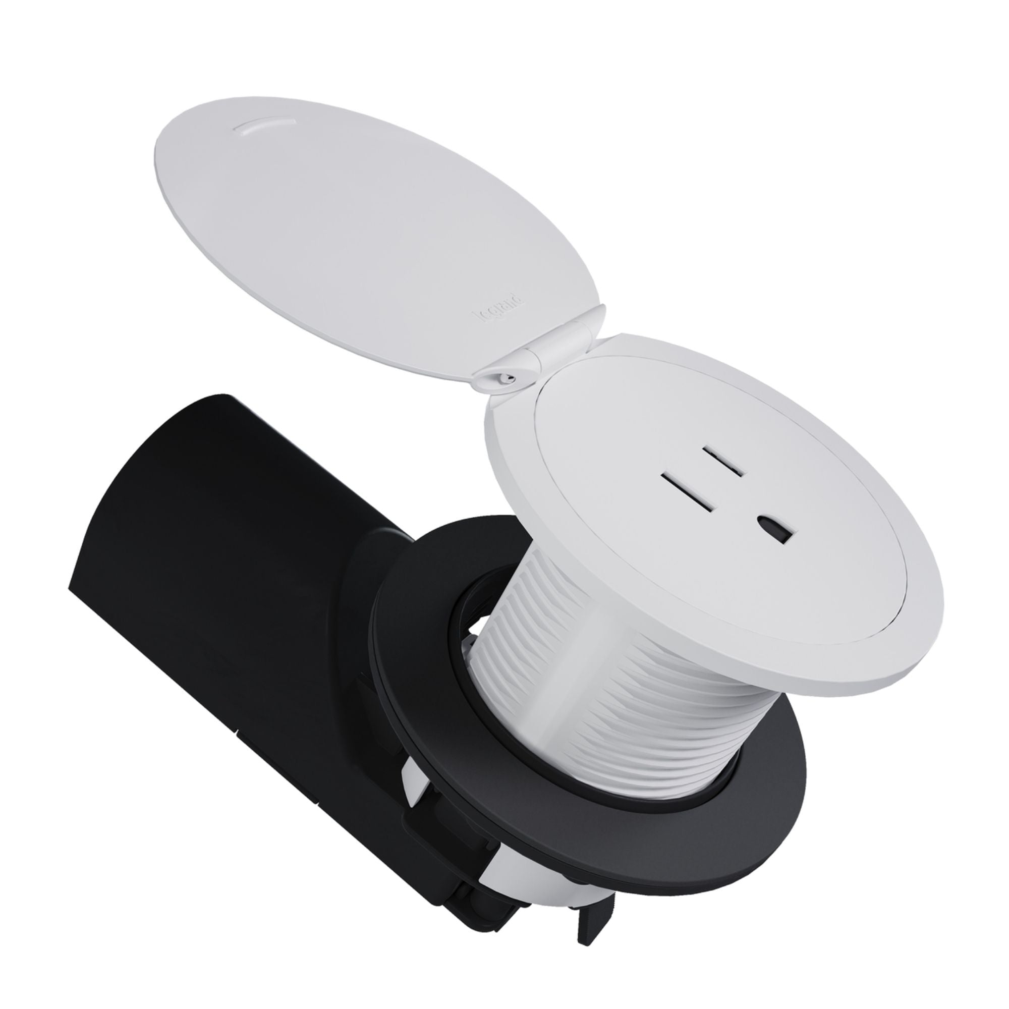 Pass & Seymour CP498TR15W 15A Tamper-Resistant Kitchen Countertop Outlet, Matte White