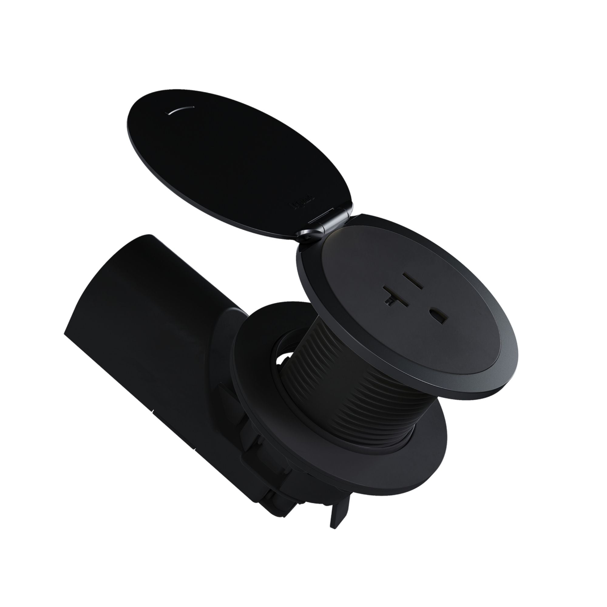 Pass & Seymour CP498TR20BK 20A Tamper-Resistant Kitchen Countertop Outlet, Matte Black