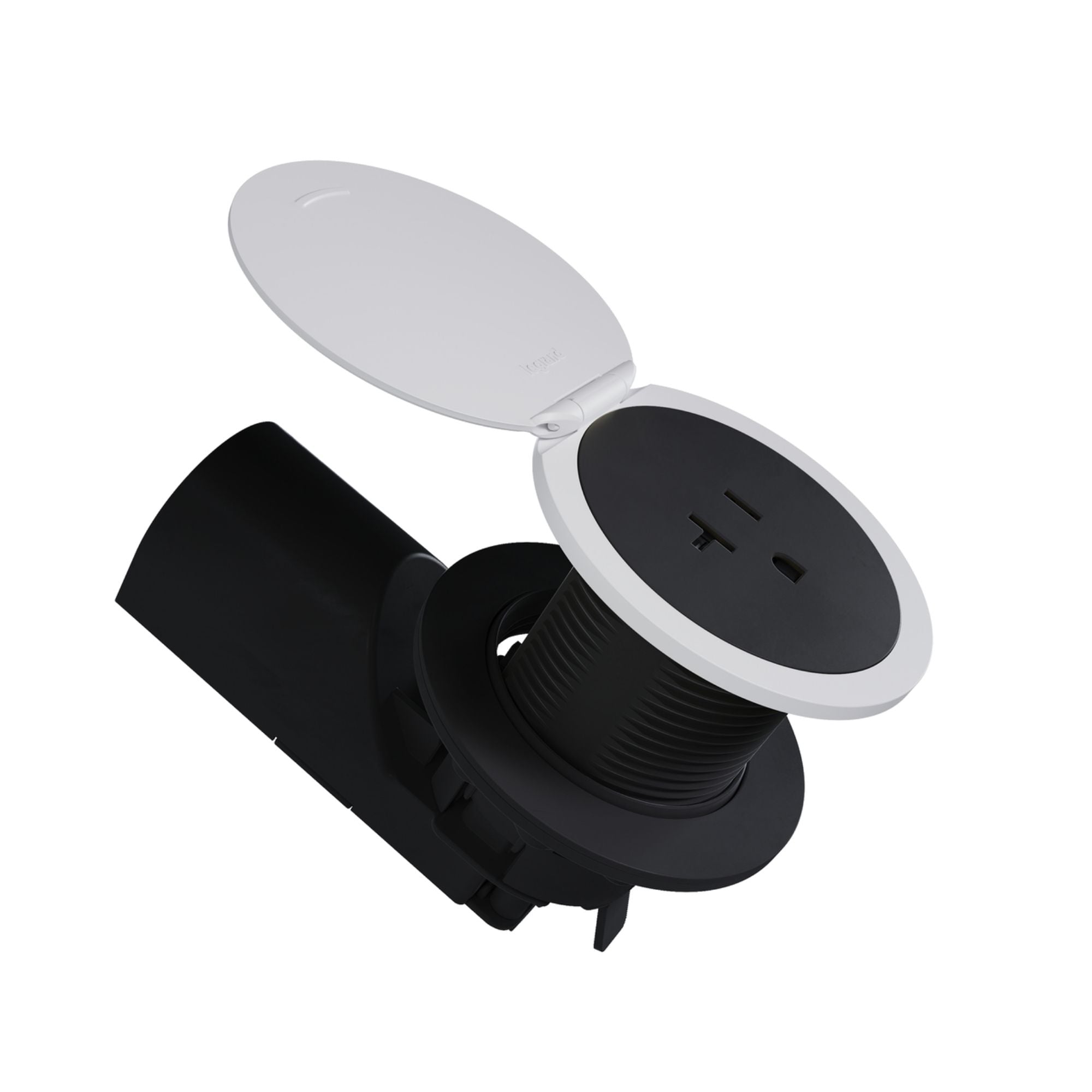 Pass & Seymour CP498TR20BK 20A Tamper-Resistant Kitchen Countertop Outlet, Matte Black