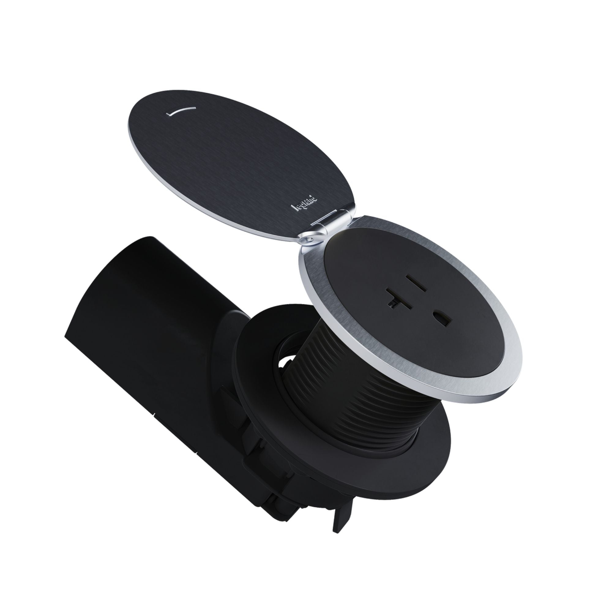 Pass & Seymour CP498TR20BK 20A Tamper-Resistant Kitchen Countertop Outlet, Matte Black