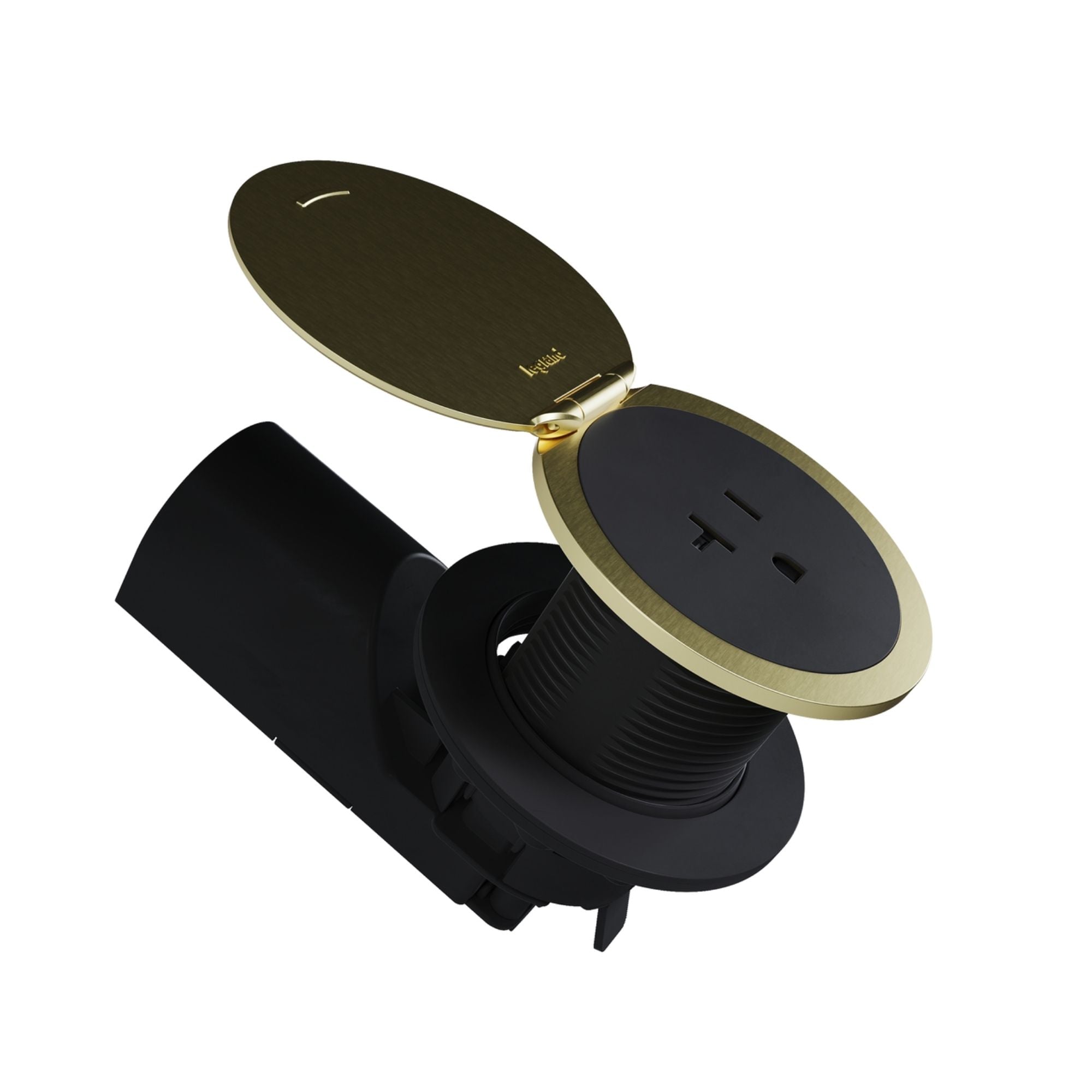 Pass & Seymour CP498TR20BK 20A Tamper-Resistant Kitchen Countertop Outlet, Matte Black