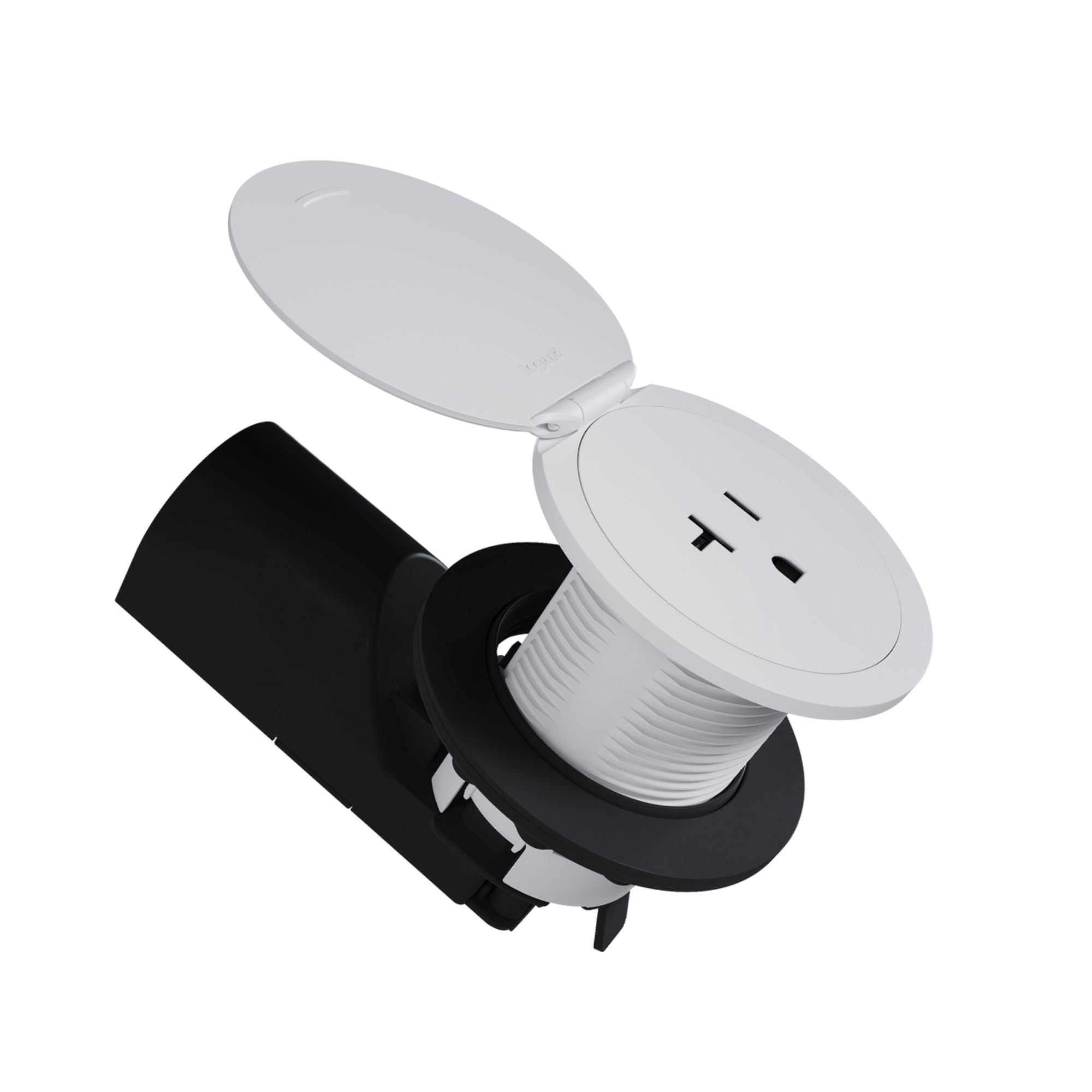 Pass & Seymour CP498TR20W 20A Tamper-Resistant Kitchen Countertop Outlet, Matte White