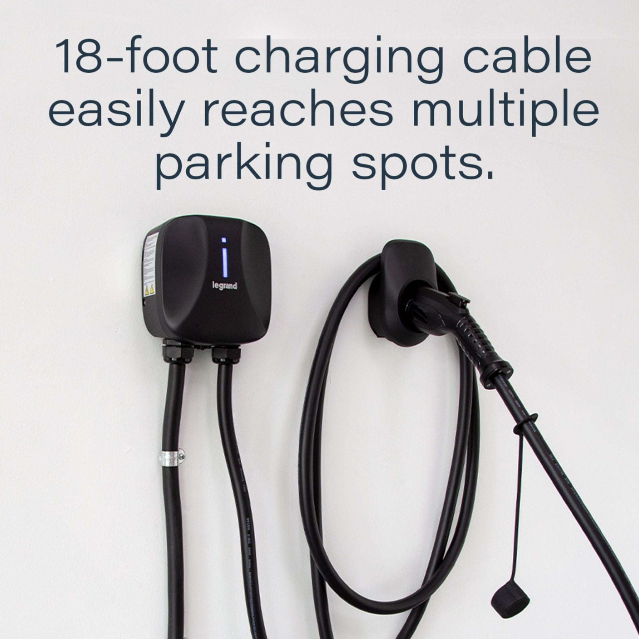 Legrand L2EVSE40ACP1450 Pass and Seymour L2EVSE40ACP1450 Non-Networked Level 2 Plug-In EV Charger, 40A, Indoor/Outdoor, Black