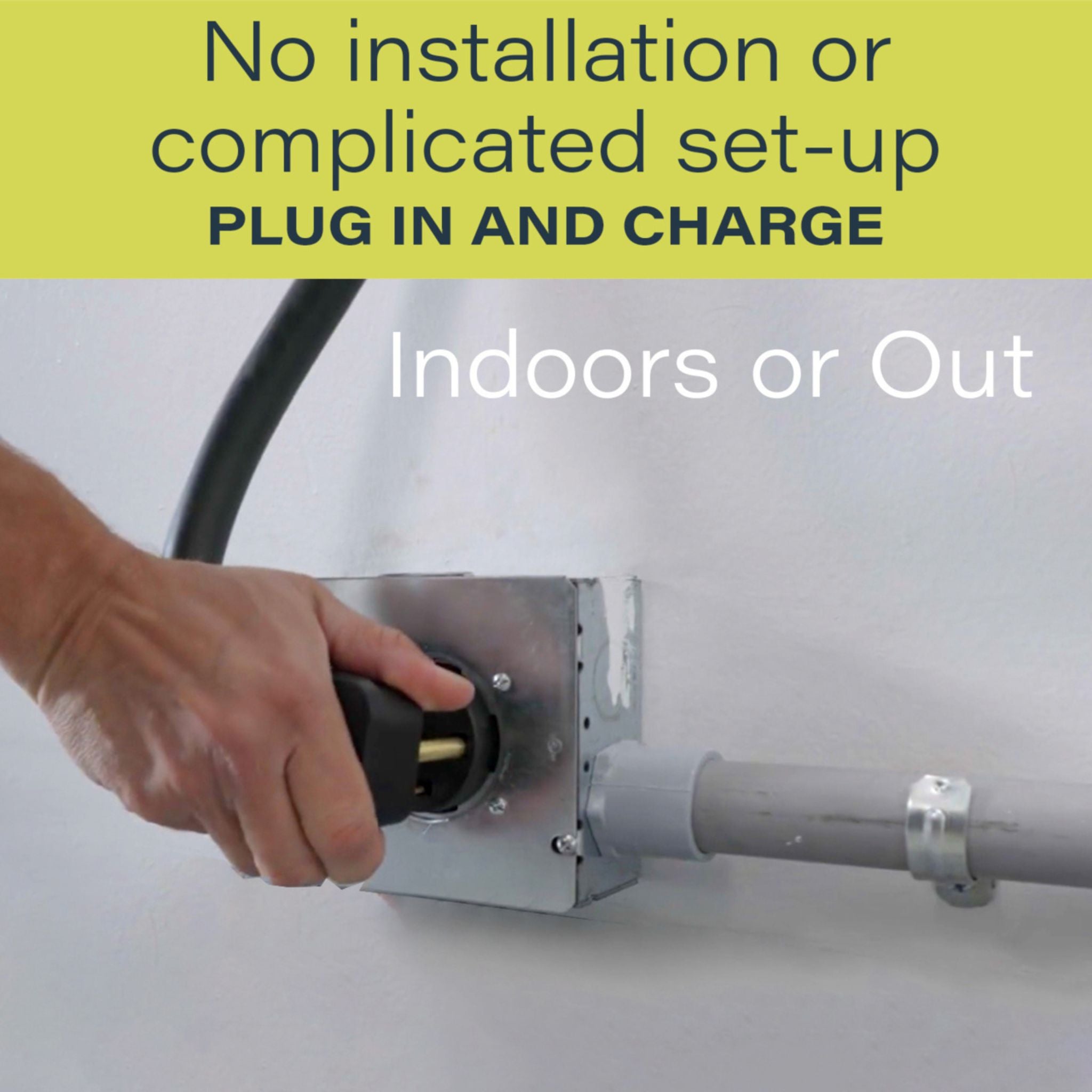 Legrand L2EVSE40ACP1450 Pass and Seymour L2EVSE40ACP1450 Non-Networked Level 2 Plug-In EV Charger, 40A, Indoor/Outdoor, Black