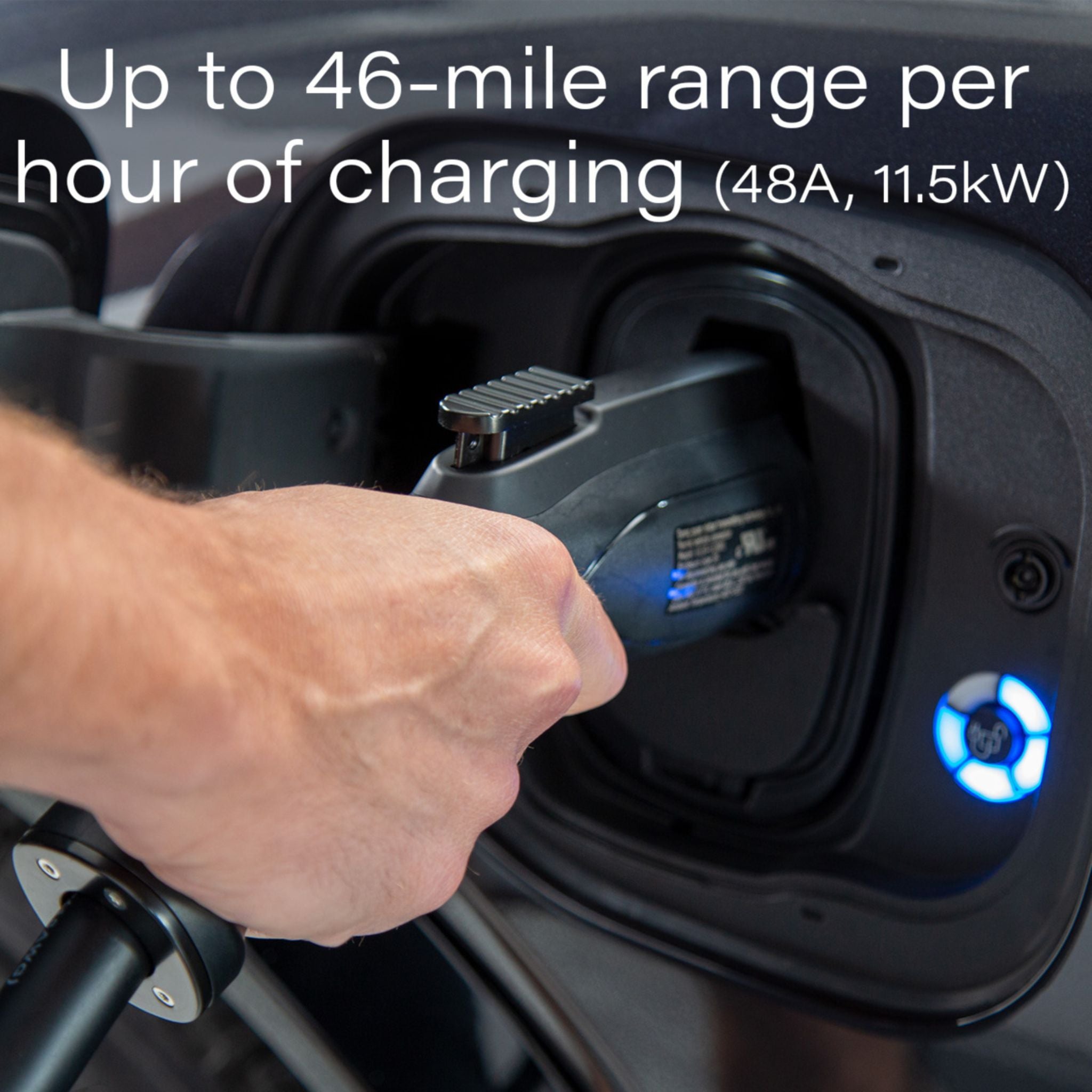 Legrand L2EVSE48AC Pass and Seymour L2EVSE48AC Non-Networked Level 2 Hardwired EV Charger, 48A, Indoor/Outdoor, Black