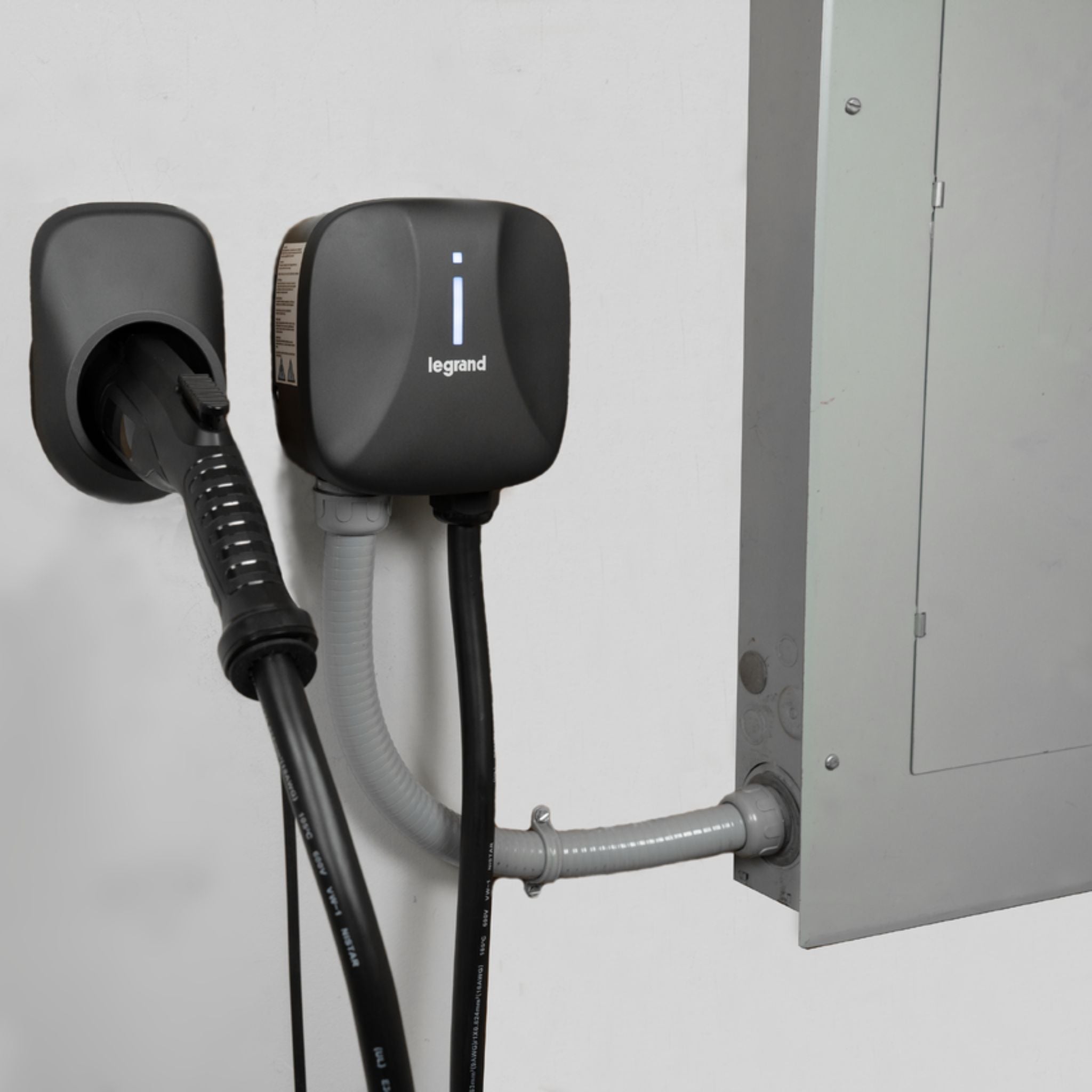 Legrand L2EVSE48AC Pass and Seymour L2EVSE48AC Non-Networked Level 2 Hardwired EV Charger, 48A, Indoor/Outdoor, Black